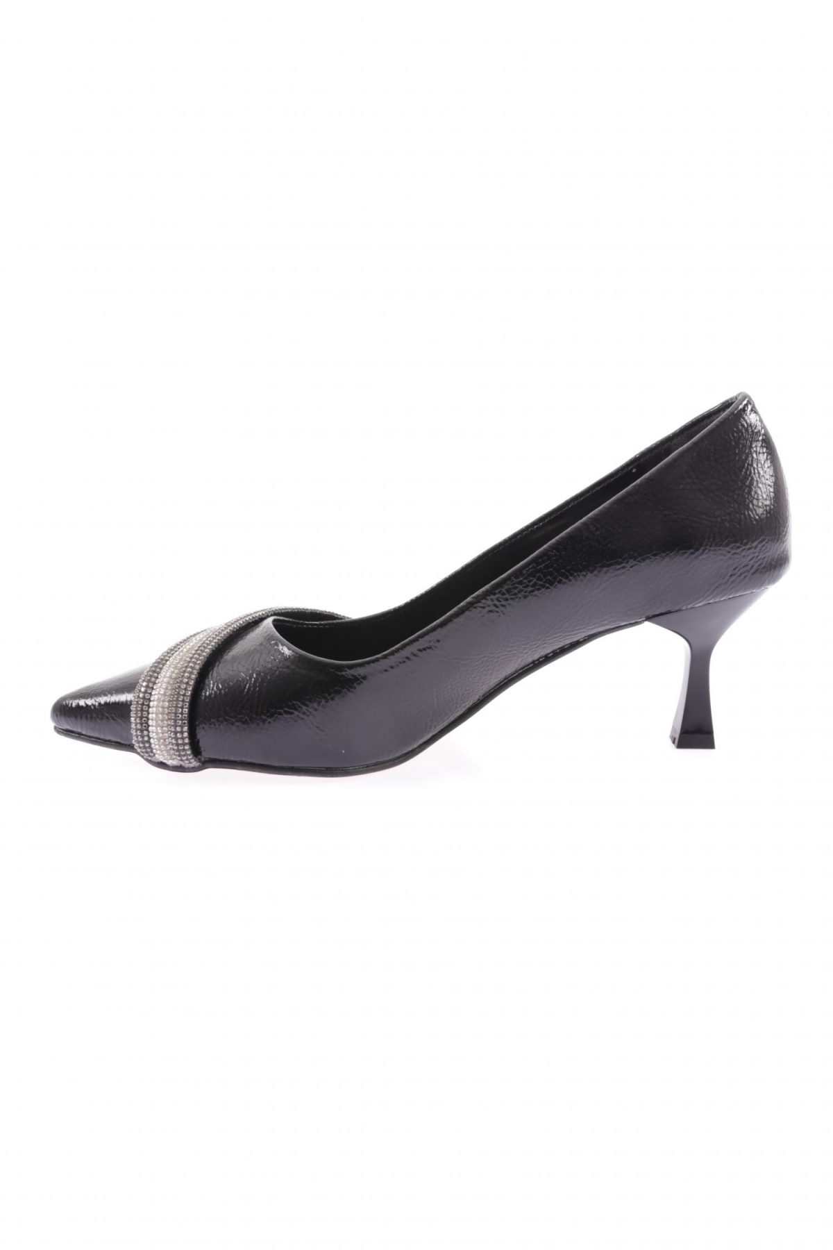 Fb-47-23Y Kadin Silver Taşli Bantli Abiye Ayakkabi - Görsel 4