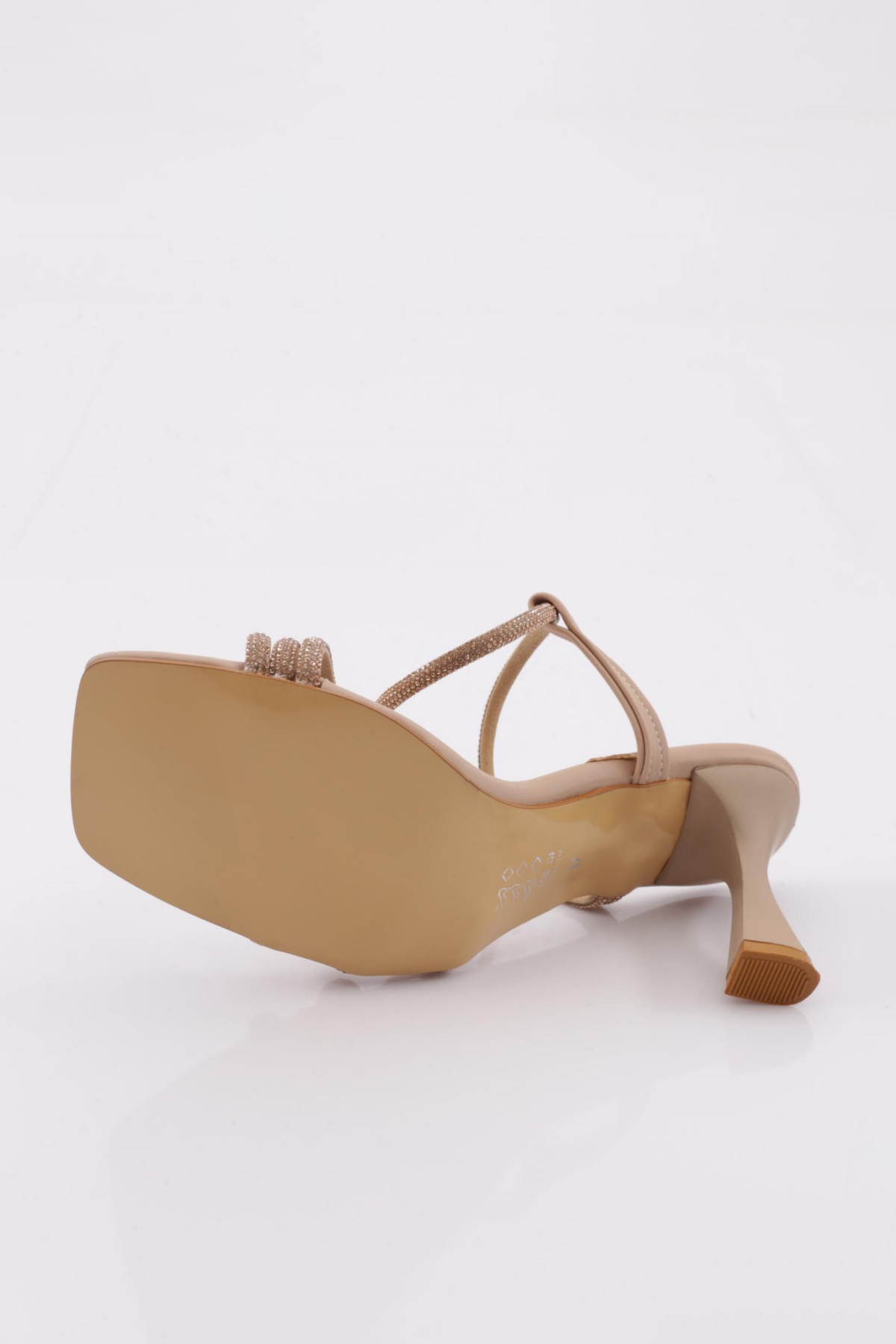 Svn-02 Kadin Düz Burun Taş İp Detayli Abiye - Görsel 6