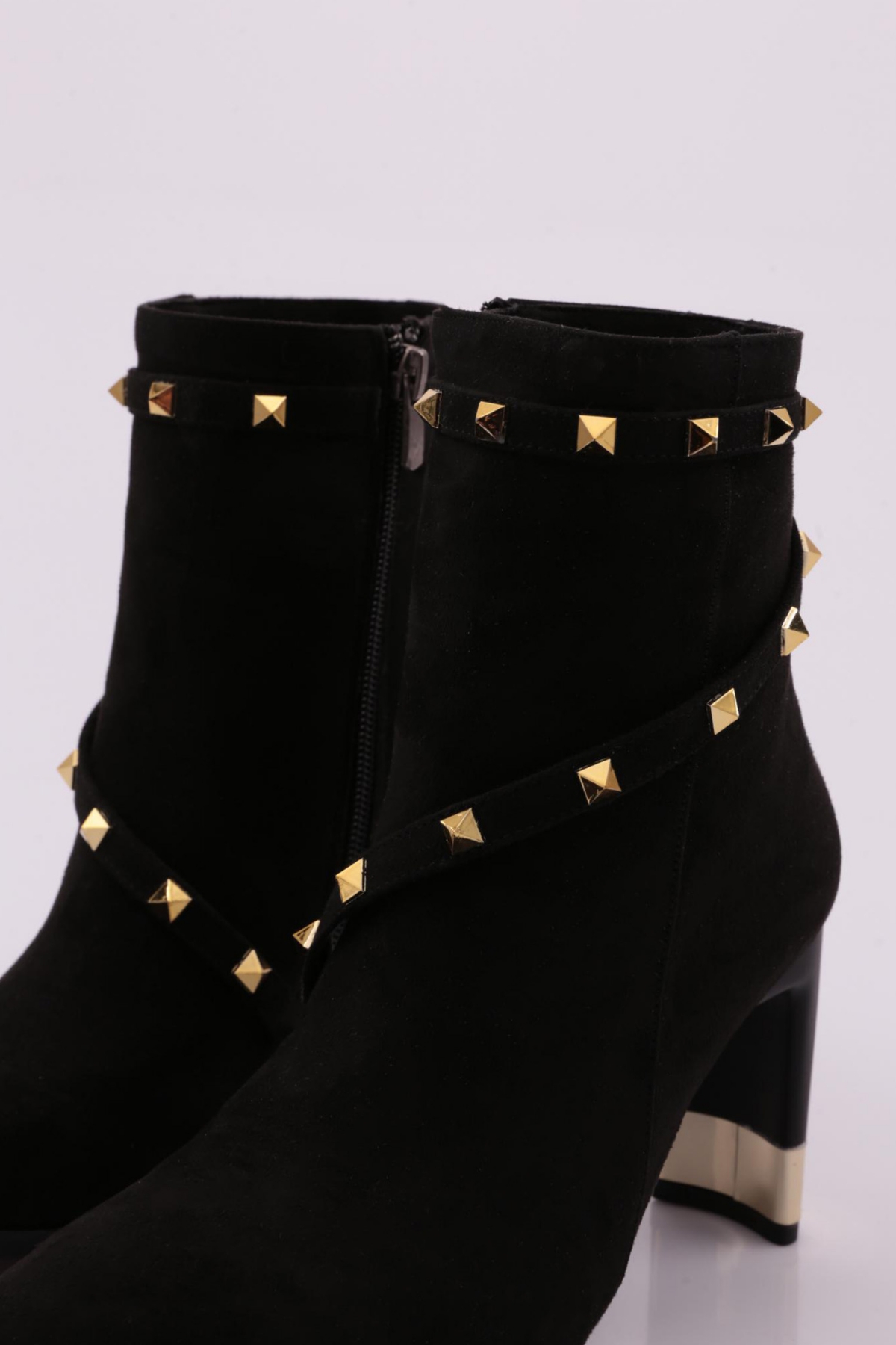 802 Kadin Sivri Burun Troklu Topuklu Bot - Görsel 5