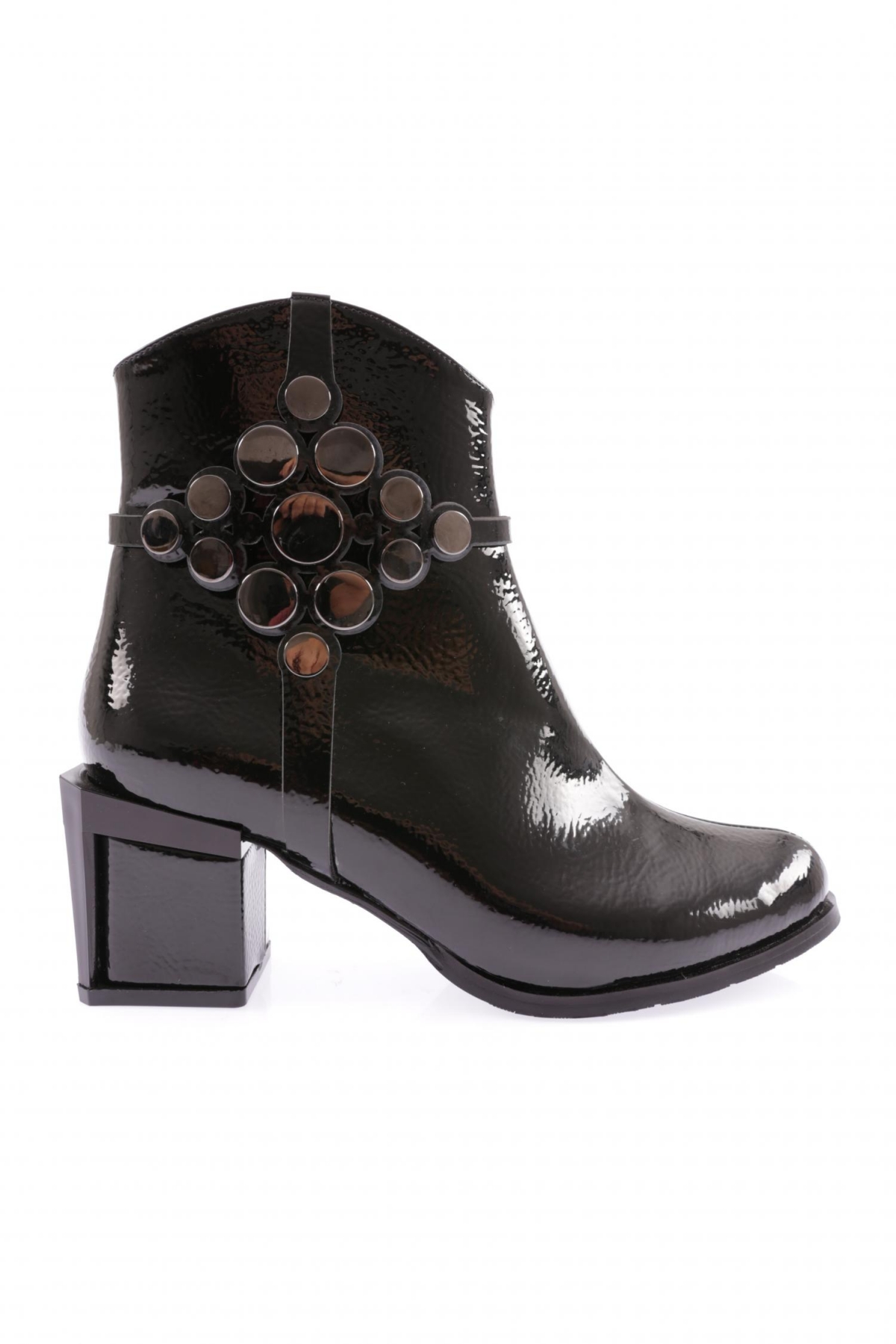 790-22K Kadin Kristal Taşli Topuklu Bot - Görsel 2