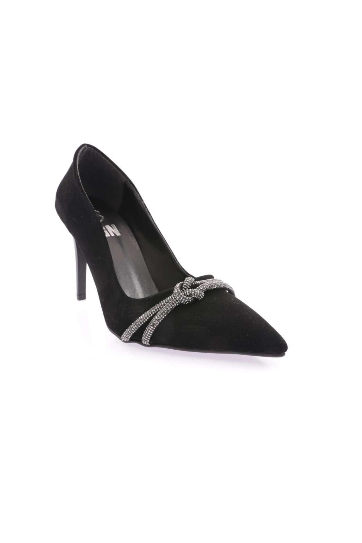 Kn-02-23Y Kadin Silver Taşli Bantli Abiye Ayakkabi - Görsel 3