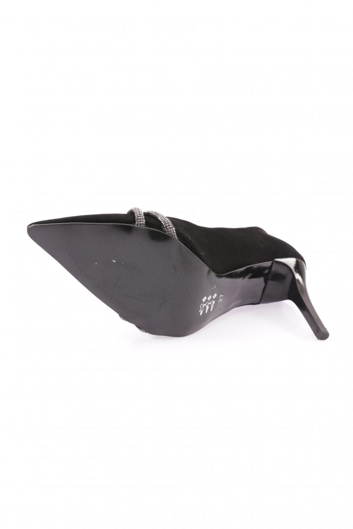 Kn-02-23Y Kadin Silver Taşli Bantli Abiye Ayakkabi - Görsel 6