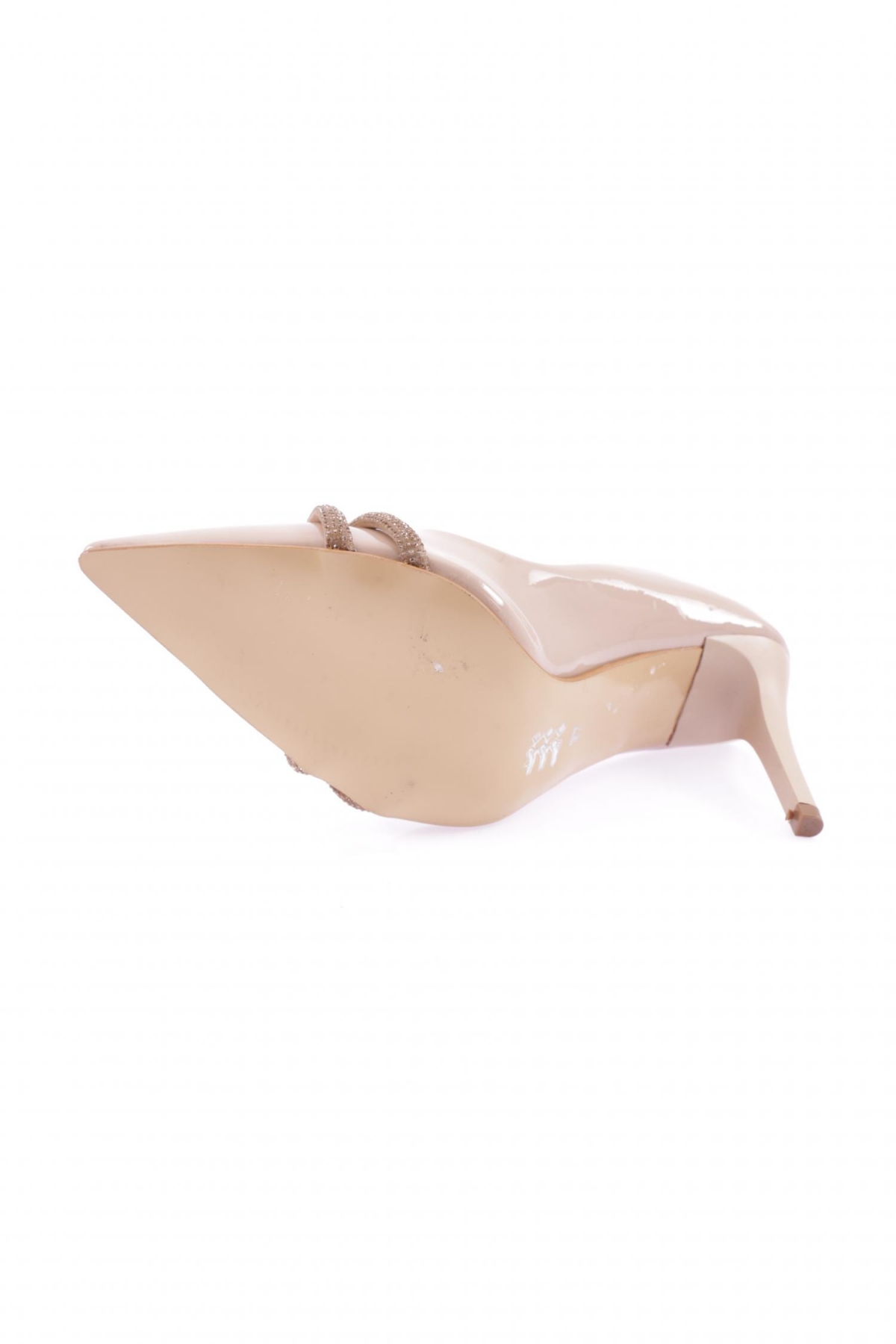 Kn-02-23Y Kadin Silver Taşli Bantli Abiye Ayakkabi - Görsel 6