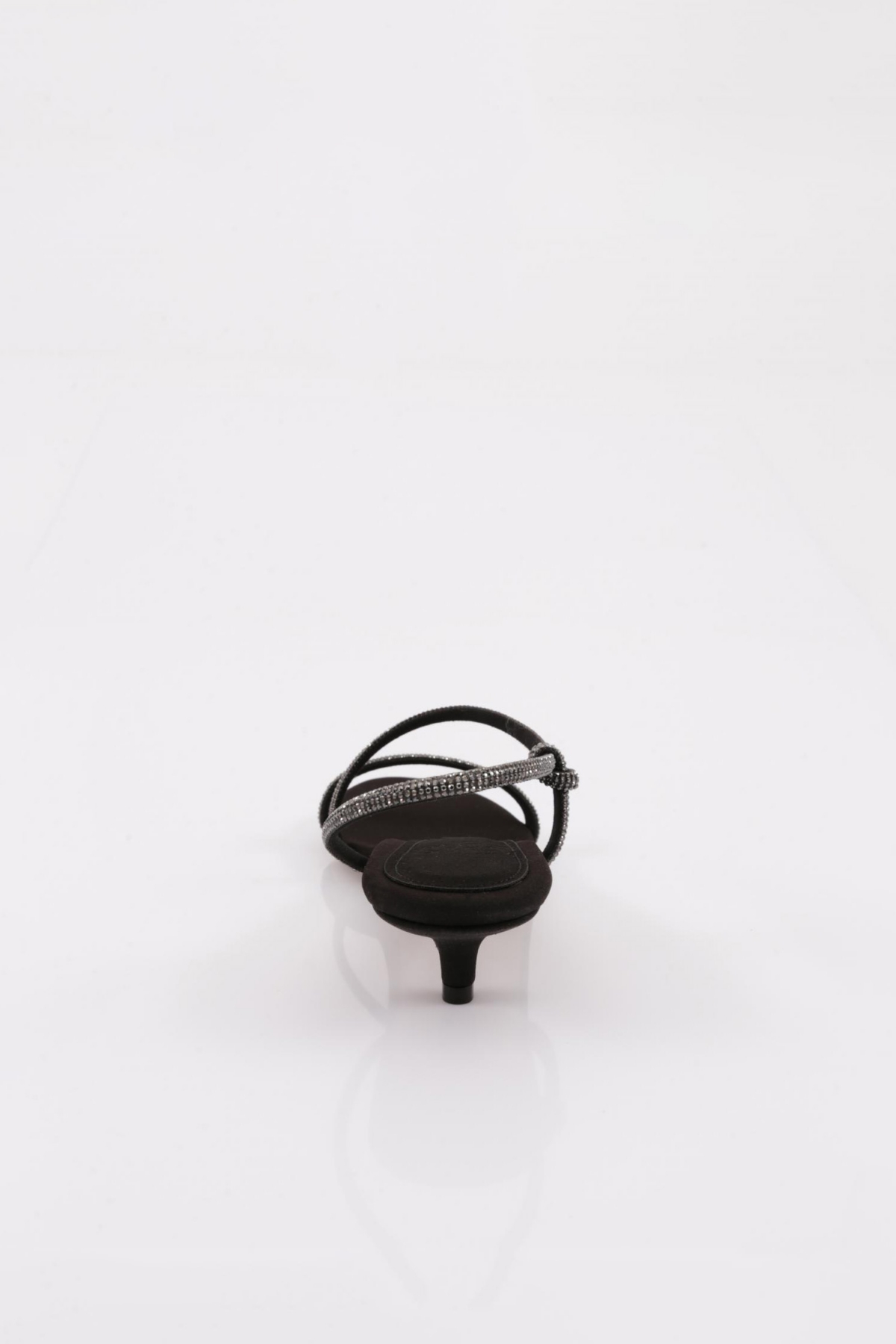 4305 Kadin Kisa Topuklu Taş İp İşleme Abiye - Görsel 5