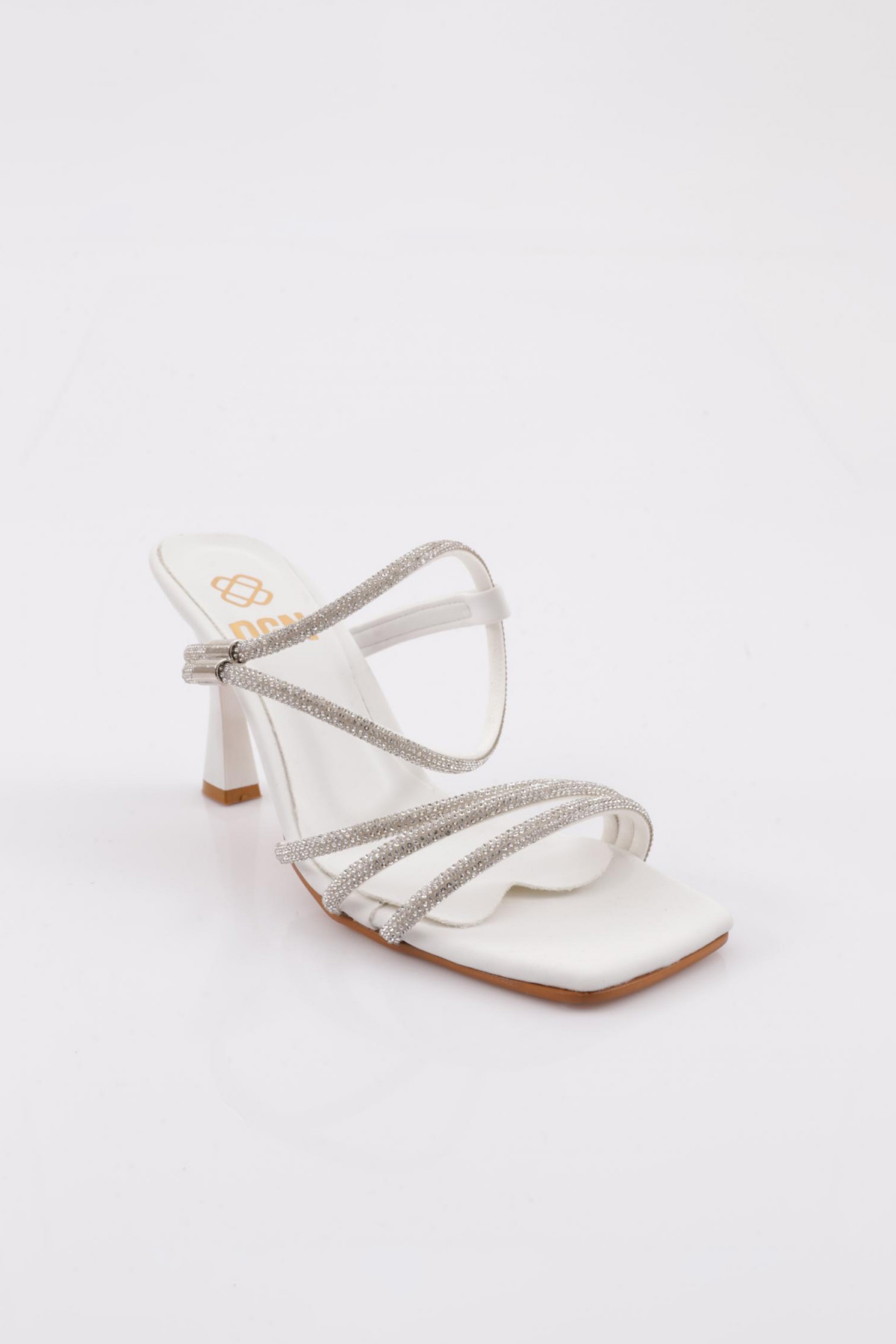 Svn-02 Kadin Düz Burun Taş İp Detayli Abiye - Görsel 3