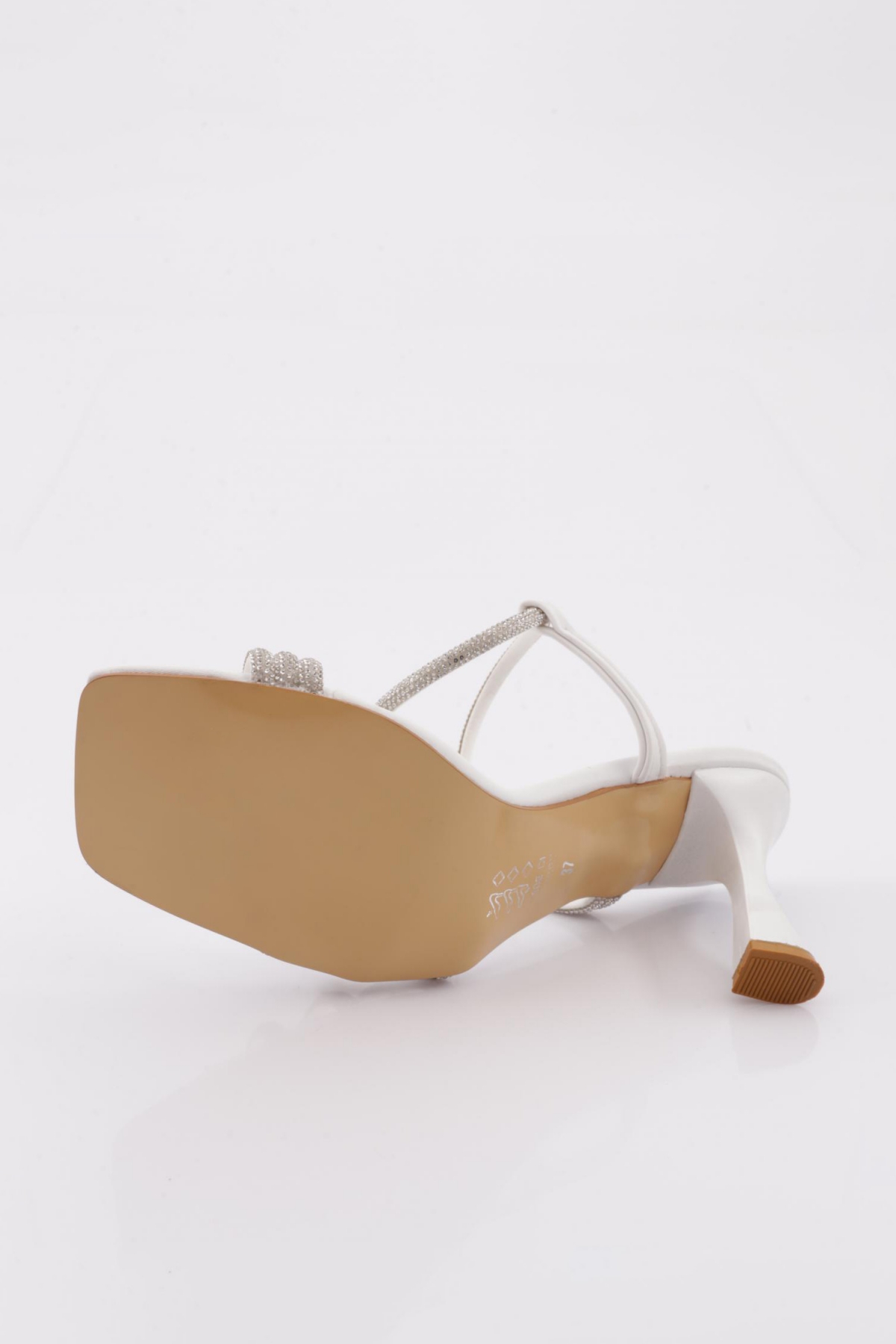 Svn-02 Kadin Düz Burun Taş İp Detayli Abiye - Görsel 6