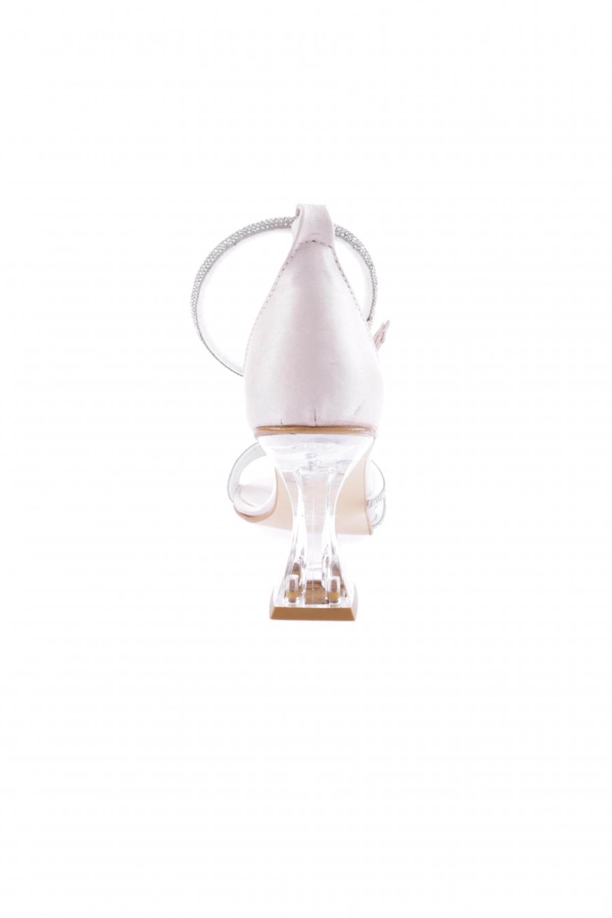 Bar-05-23Y Kadin Silver Taşli Bantli Kadeh Topuklu Ayakkabi - Görsel 5