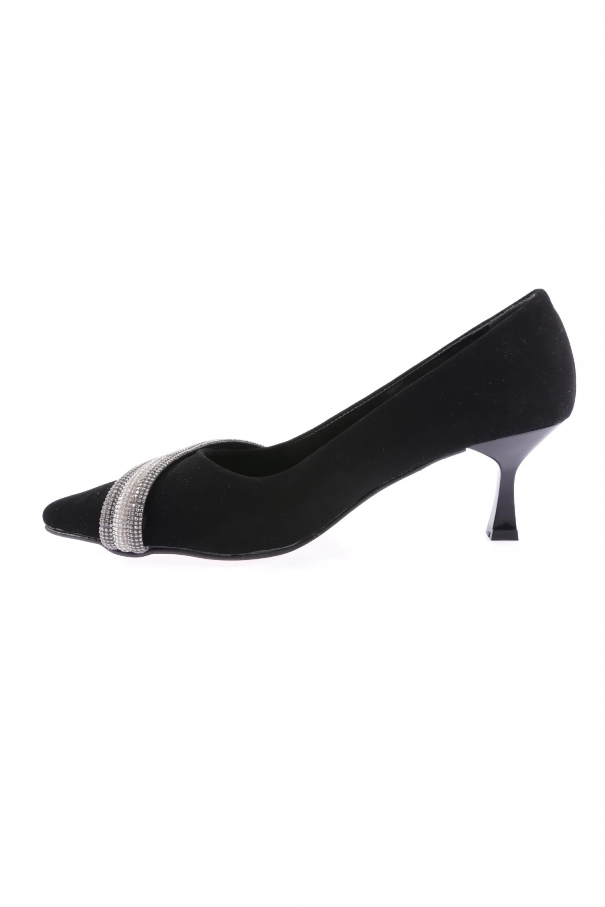 Fb-47-23Y Kadin Silver Taşli Bantli Abiye Ayakkabi - Görsel 4