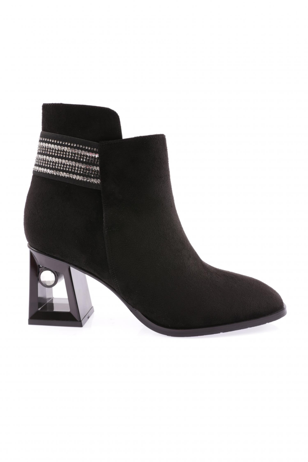 842-22K Kadin İp Aksesuarli Topuklu Bot - Görsel 2