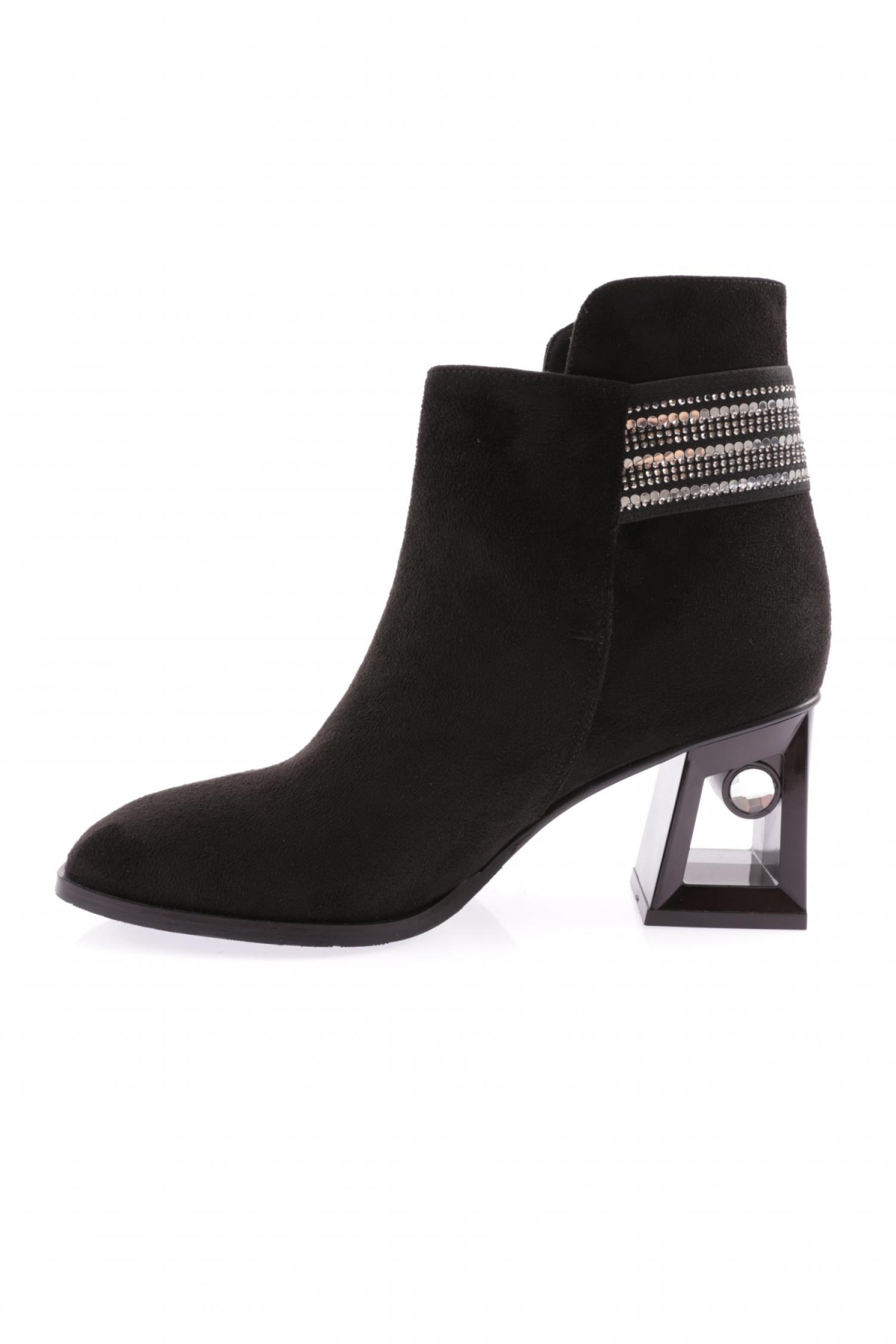 842-22K Kadin İp Aksesuarli Topuklu Bot - Görsel 4