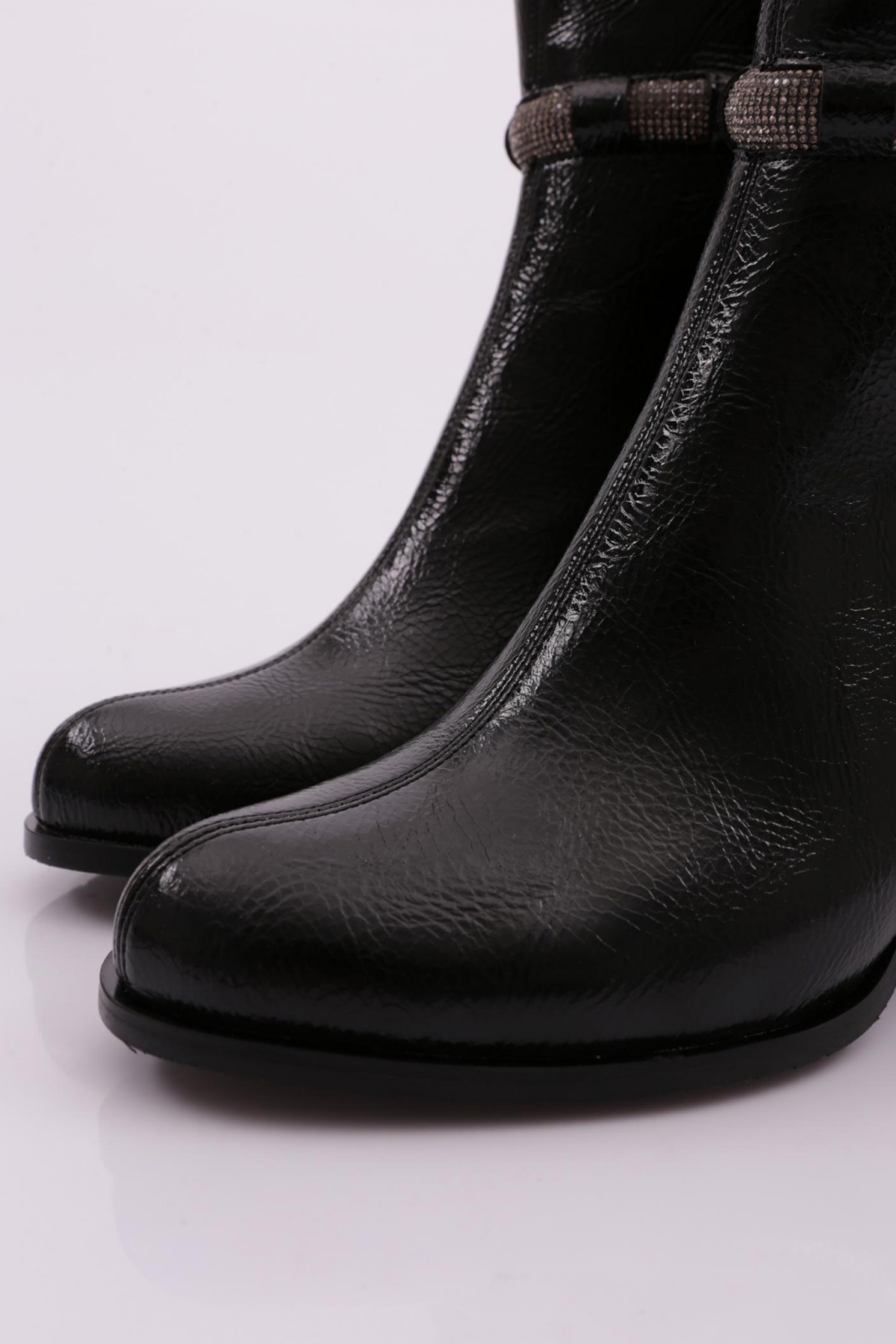 742-22K Kadin Simli İp Detayli Topuklu Bot - Görsel 4