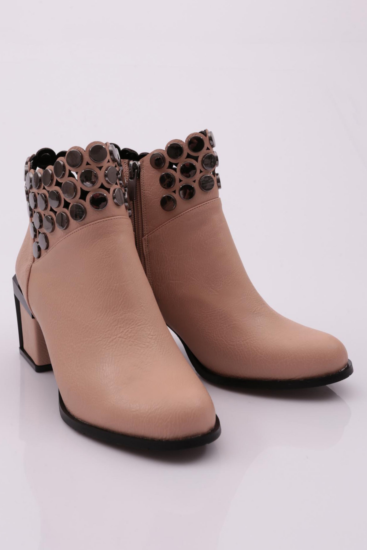 820-22K Kadin Kristal Taşli Topuklu Bot - Görsel 3