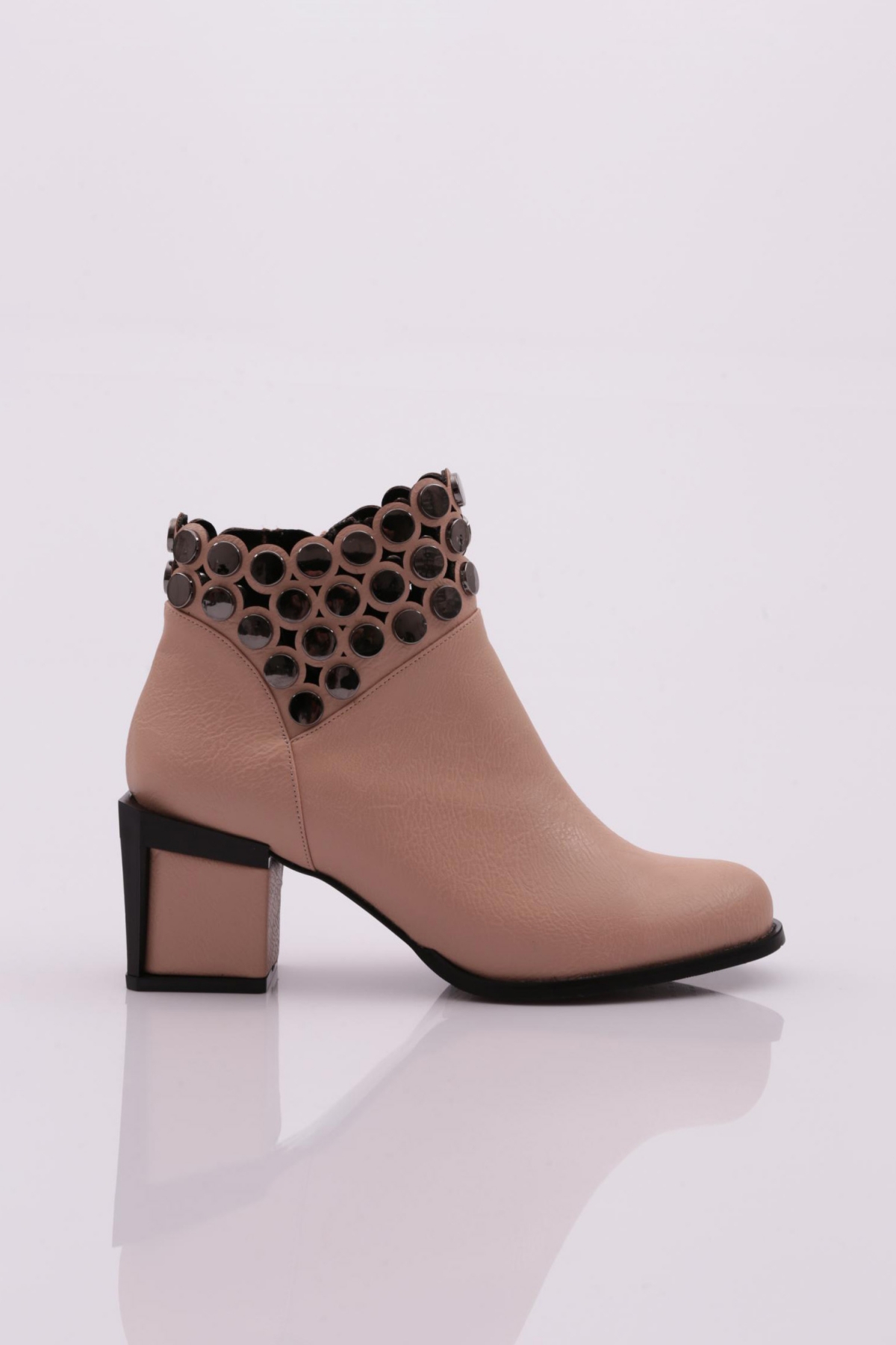 820-22K Kadin Kristal Taşli Topuklu Bot - Görsel 6