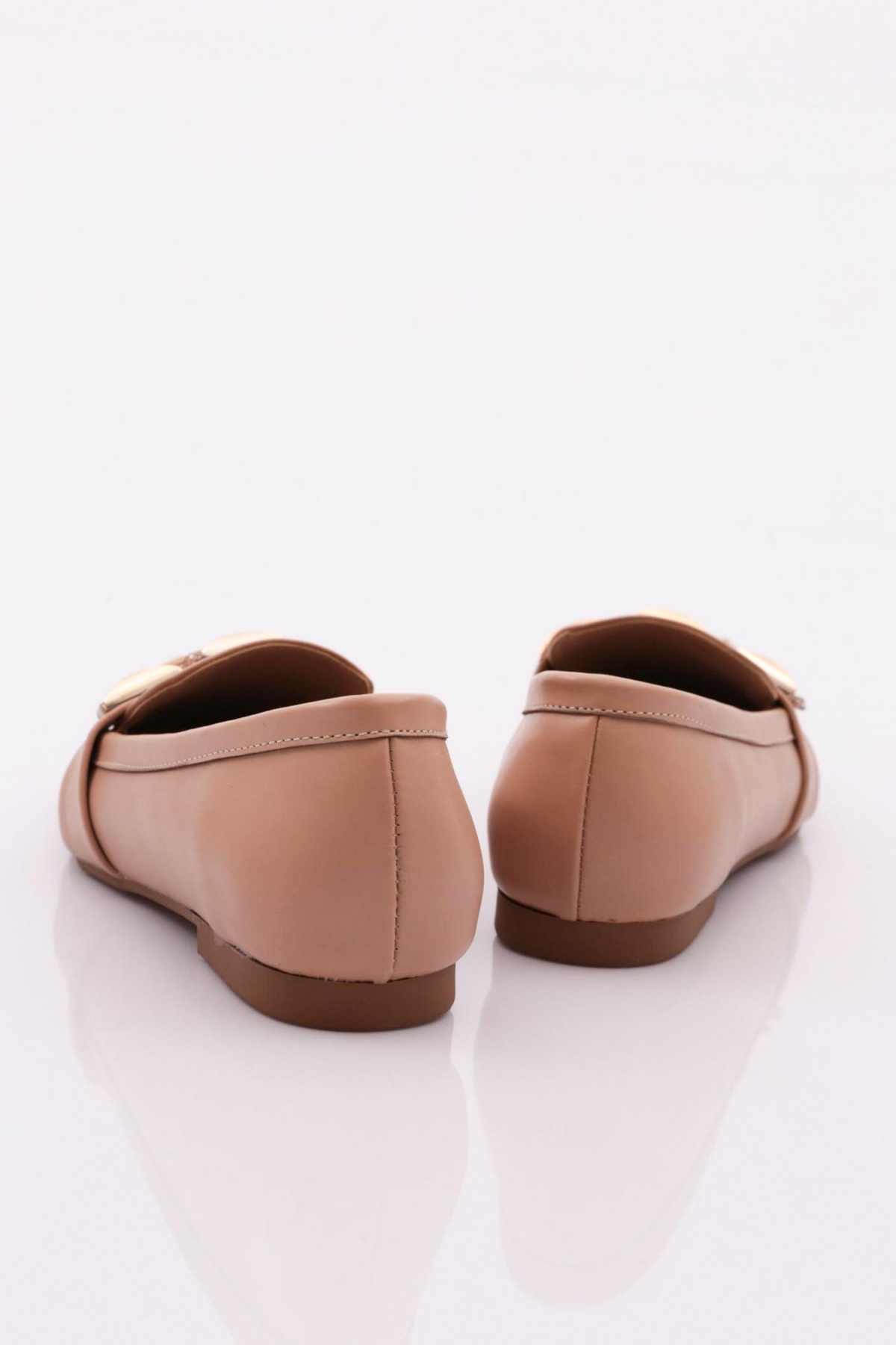 5001-23Y Kadin Silver Taş Metal Tokali Loafer - Görsel 4