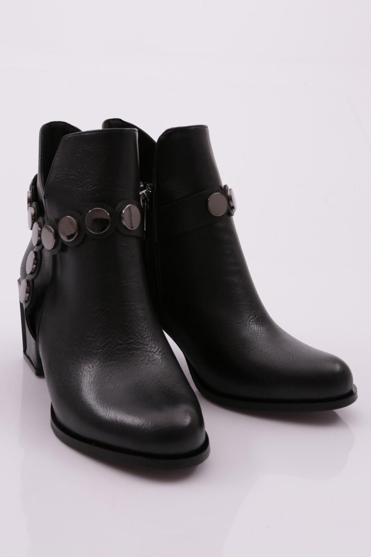 810-22K Kadin Toka Detayli Topuklu Bot - Görsel 3
