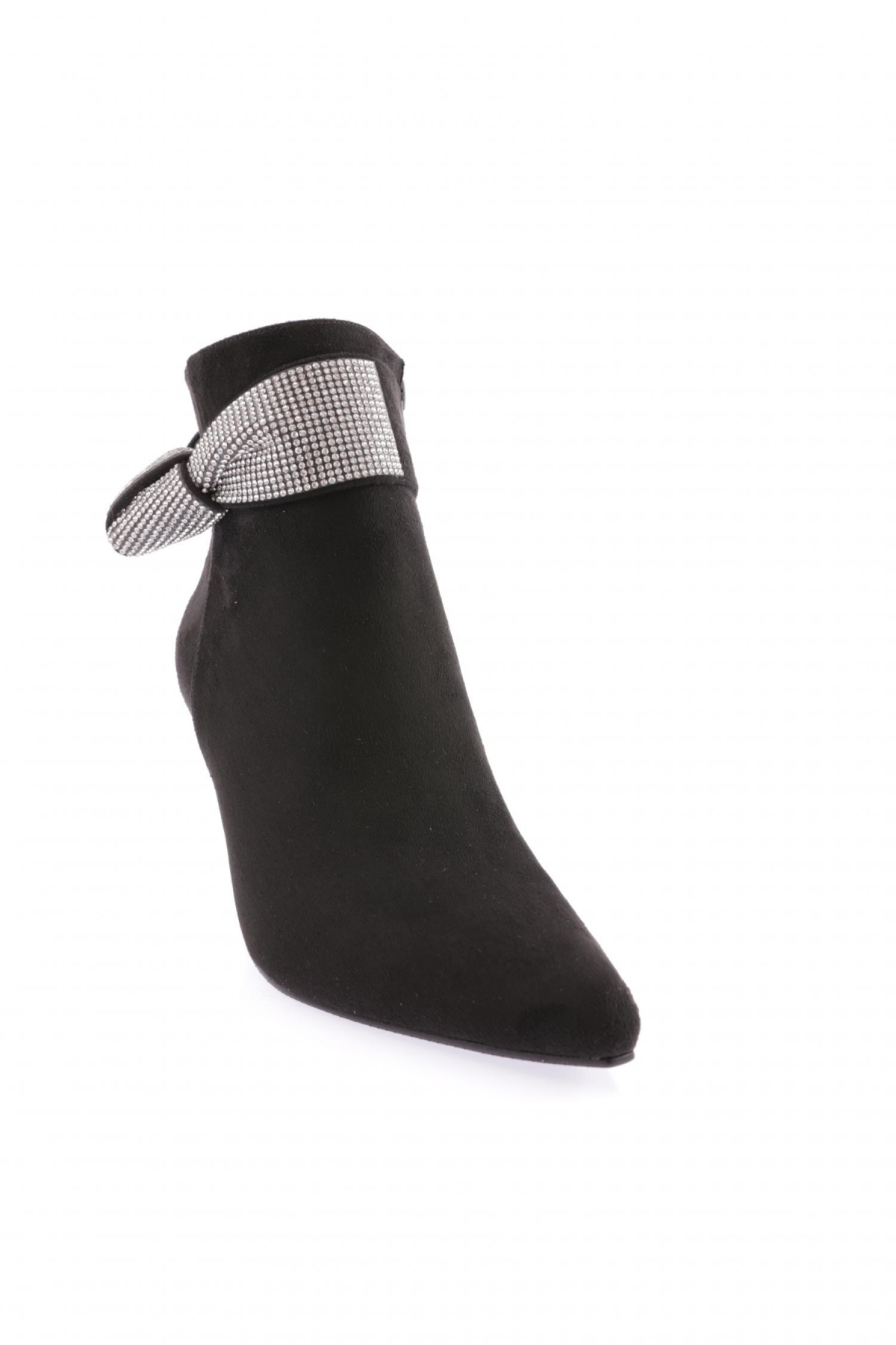 K100-22K Kadin Silver Taşli Topuklu Bot - Görsel 3