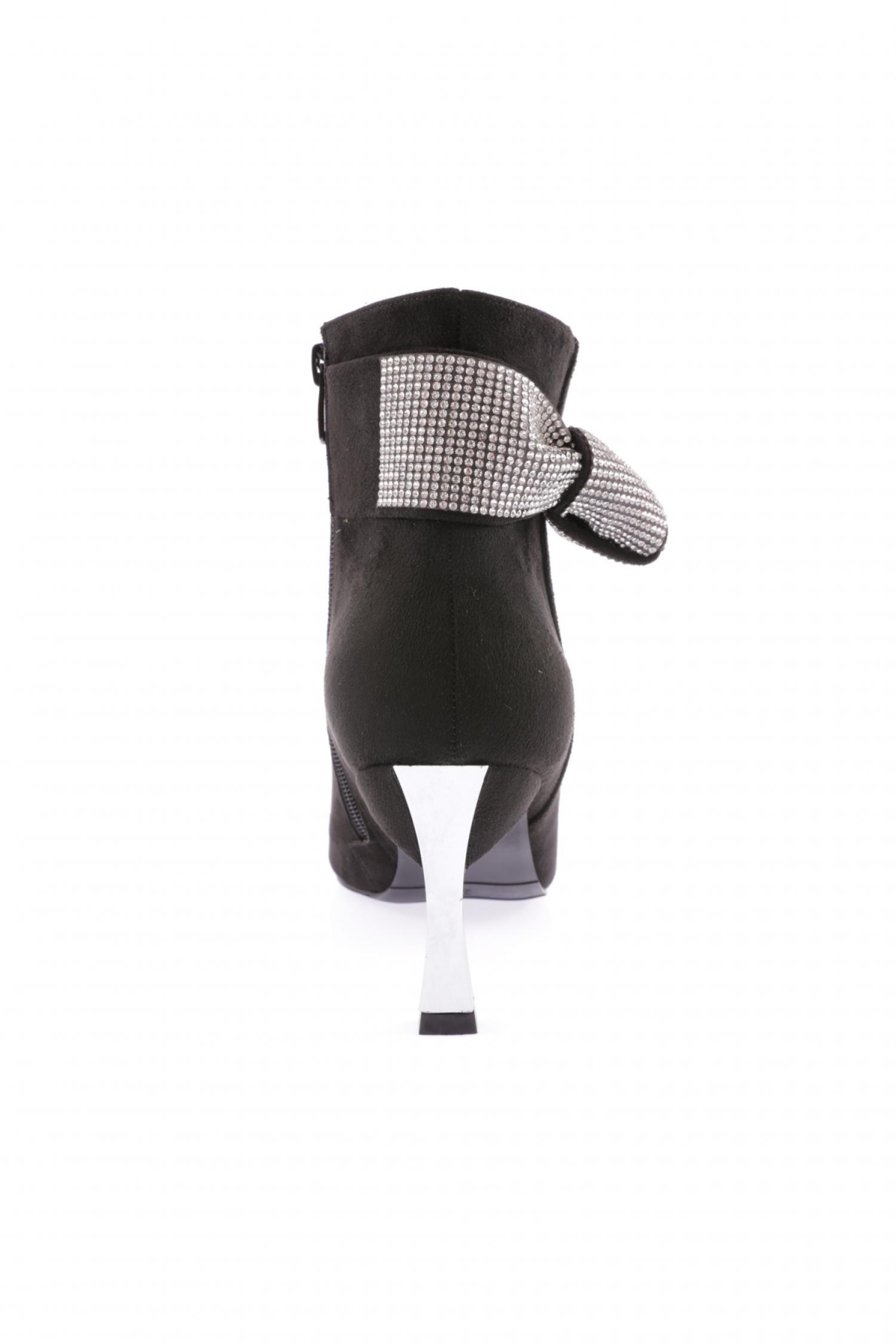 K100-22K Kadin Silver Taşli Topuklu Bot - Görsel 5