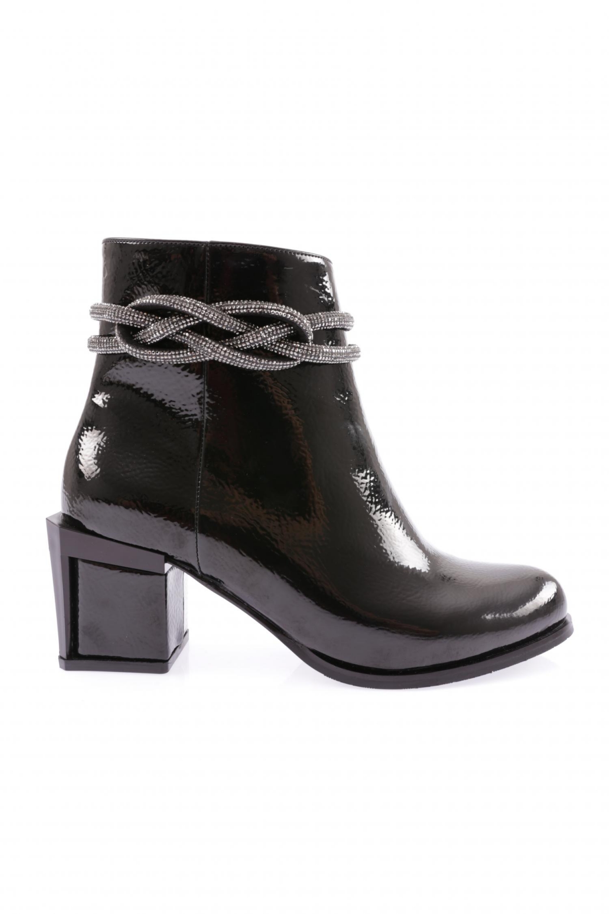 890-22K Kadin Simli İp Detayli Topuklu Bot - Görsel 2
