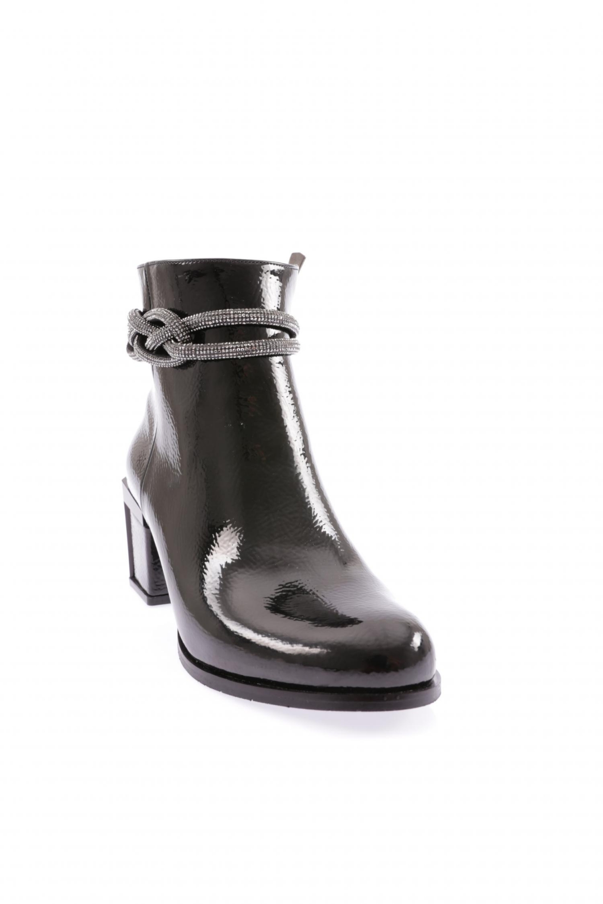 890-22K Kadin Simli İp Detayli Topuklu Bot - Görsel 3