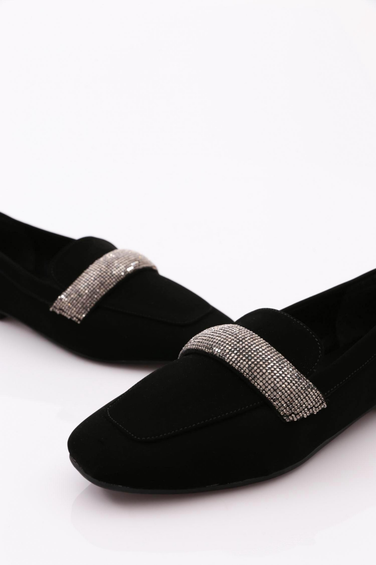 5000-23Y Kadin Silver Taş Tokali Babet - Görsel 5