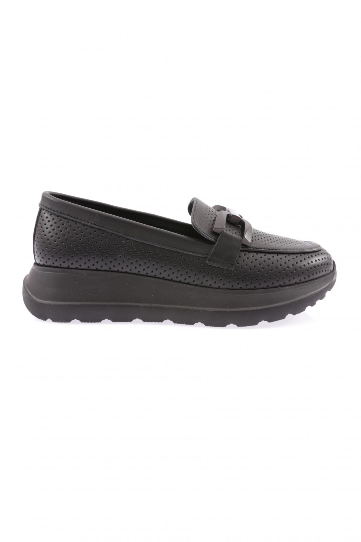 423-23Y Kadin Tokali Lazerli Loafer Ayakkabi - Görsel 2