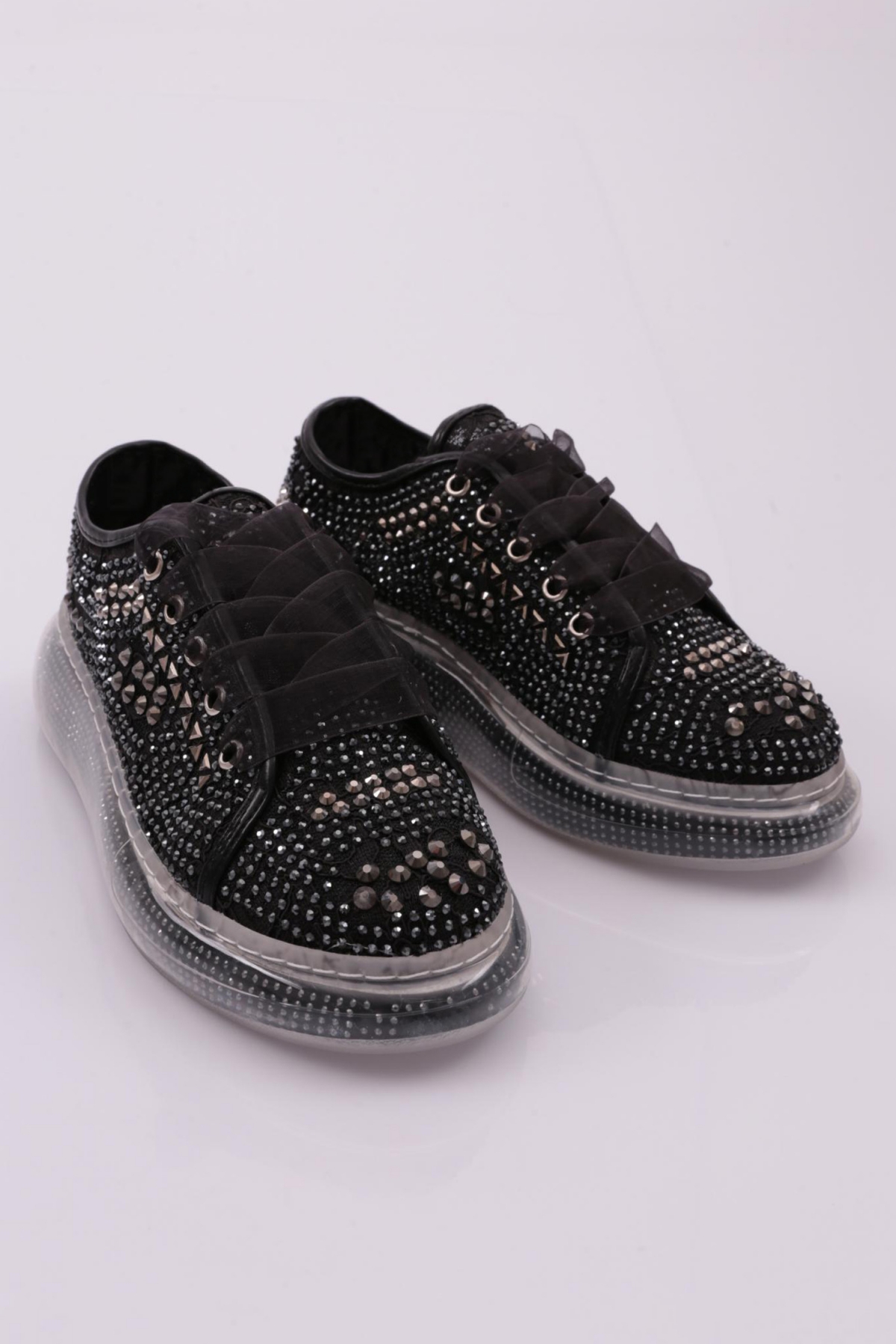 A001 Kadin Taş İşlemeli Ayakkabi - Görsel 3