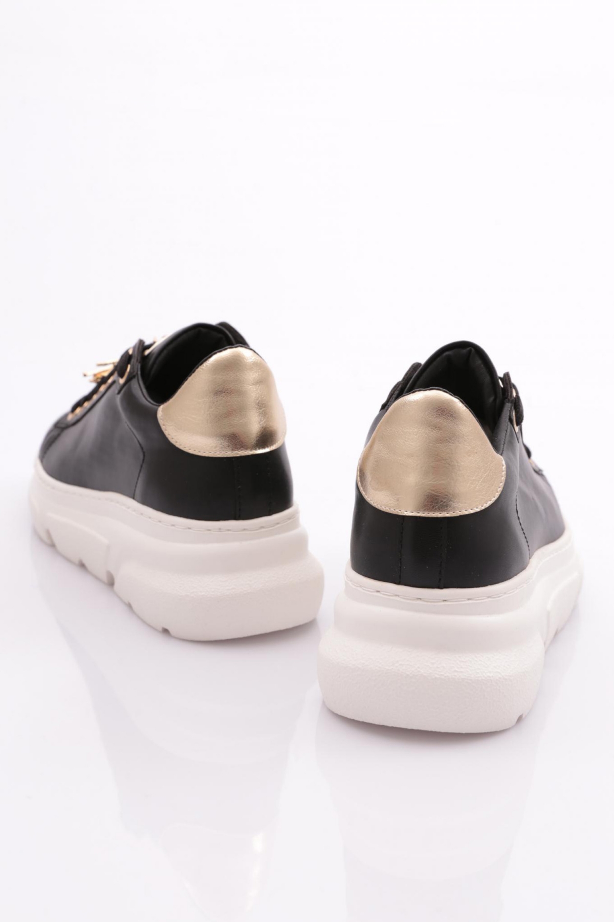 Es852 Kadin Kalin Taban Ari Tokali Sneakers Ayakkabi - Görsel 4