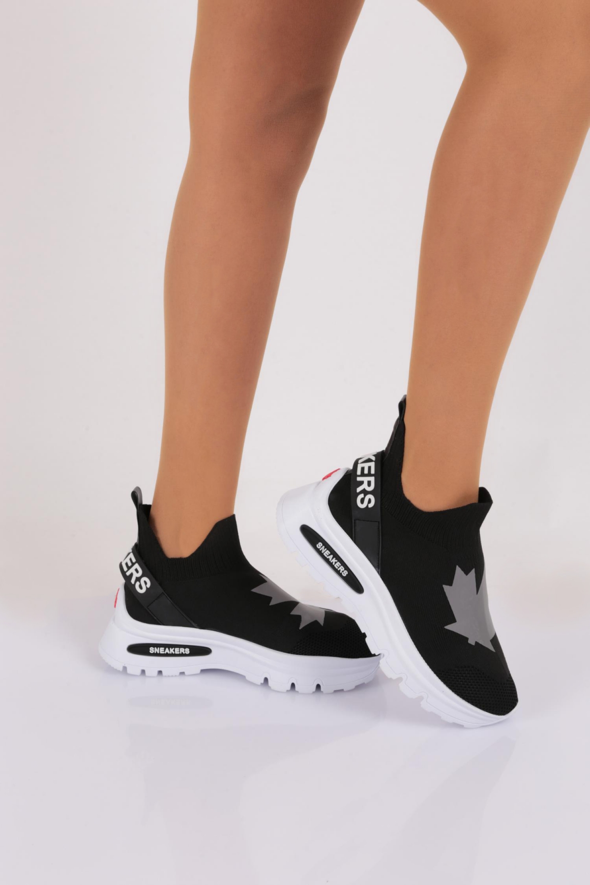 070 Kadin Yazili Sneaker - Görsel 2