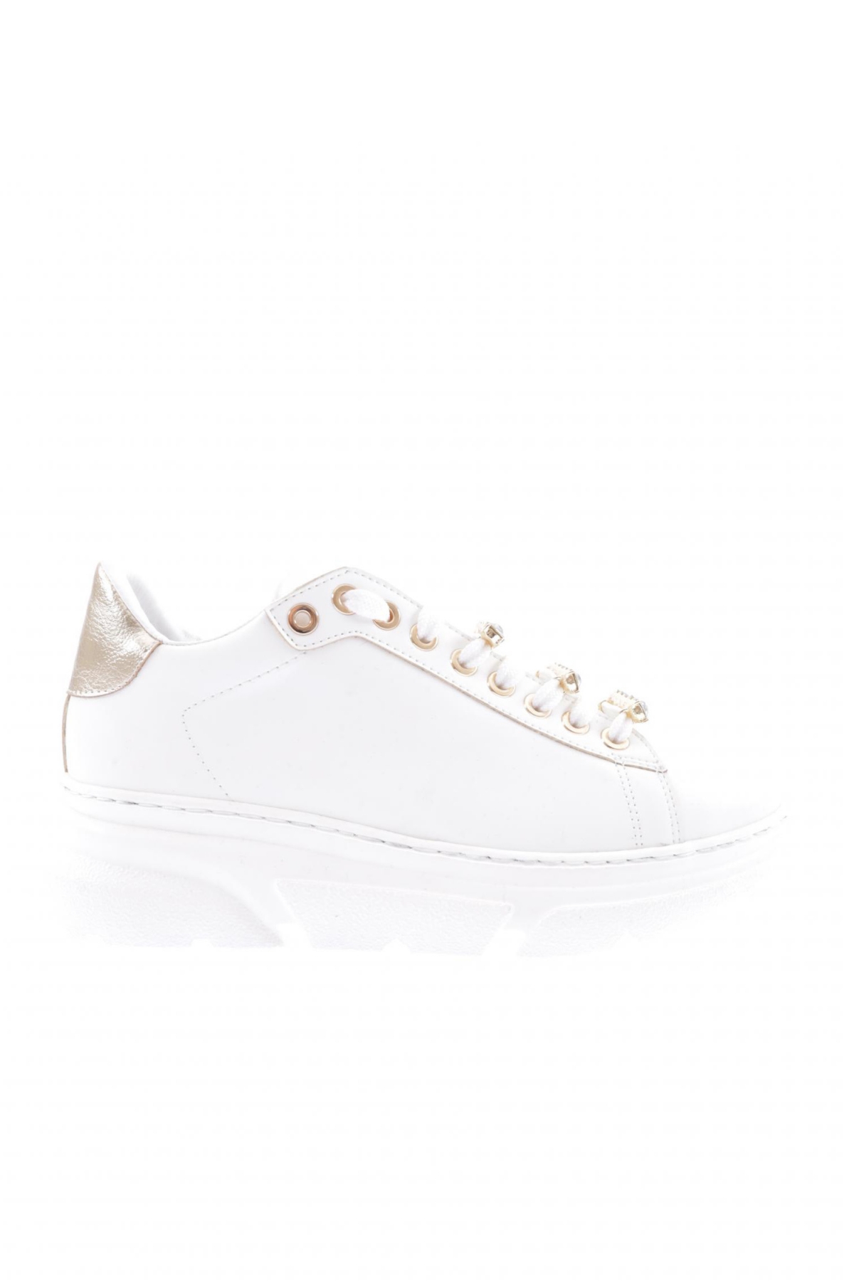 Es864-23Y Kadin Kalin Kristal Taşli Sneakers Ayakkabi - Görsel 2