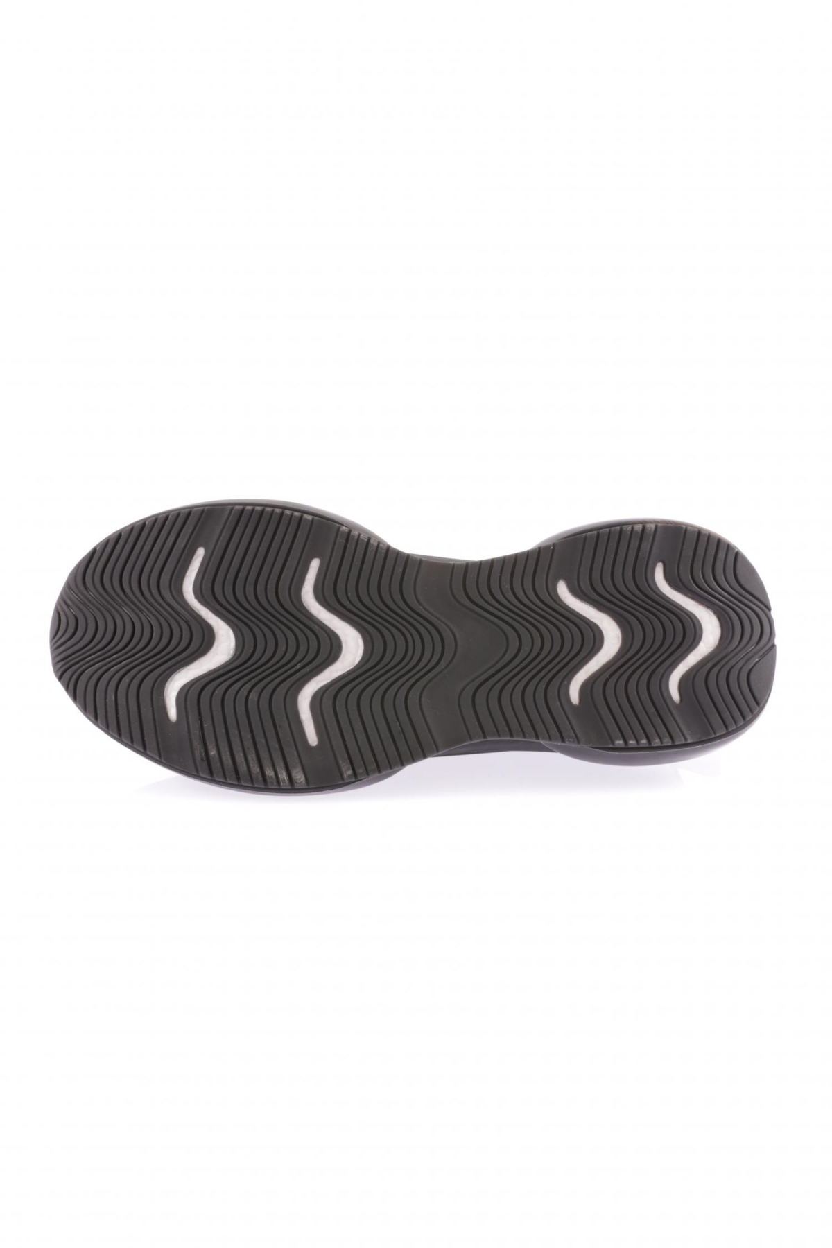 1053 Kadin Kalin Taban Strech Detayli Silver Taşli Sneakers Ayakkabi - Görsel 6