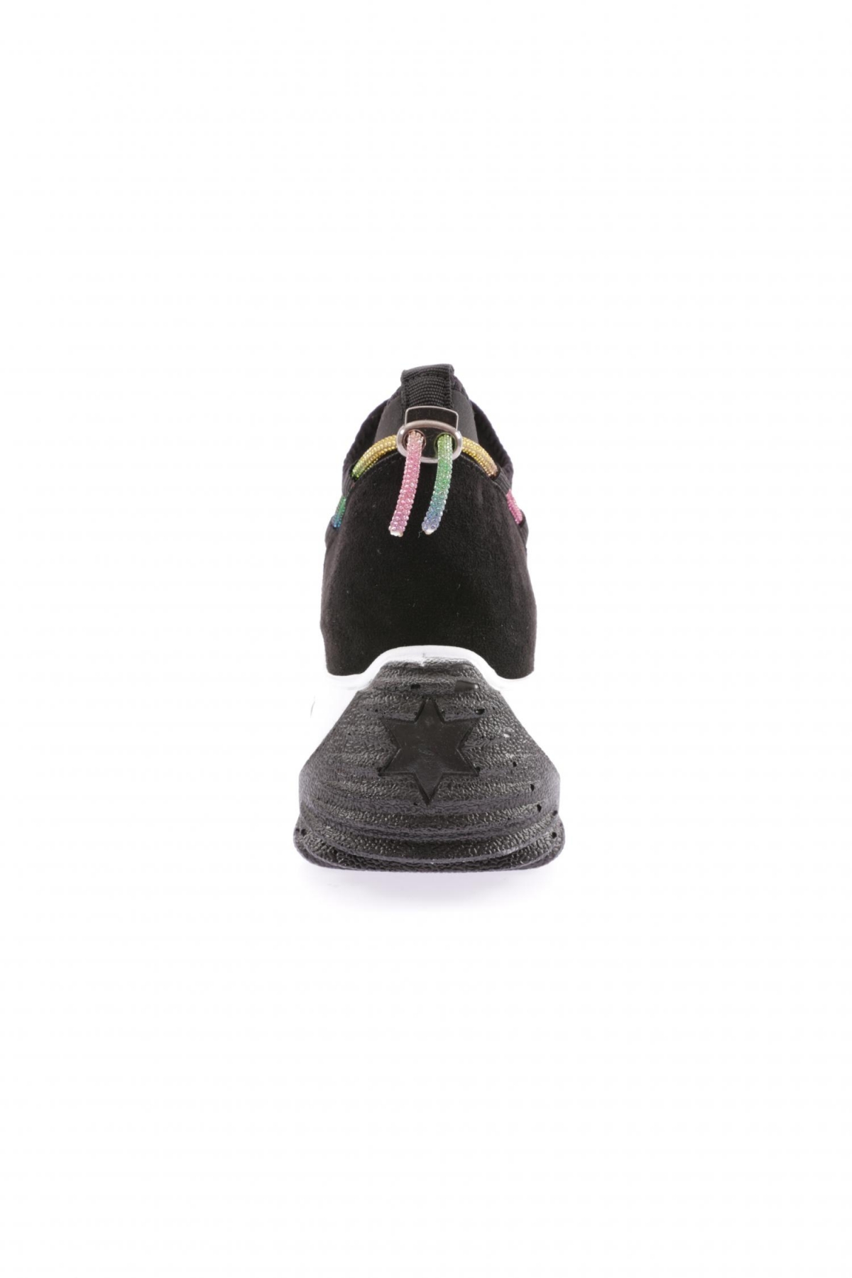 Z94 23Y Kadin Mega Kalin Taban Simli İp Detayli Sneakers Ayakkabi - Görsel 5