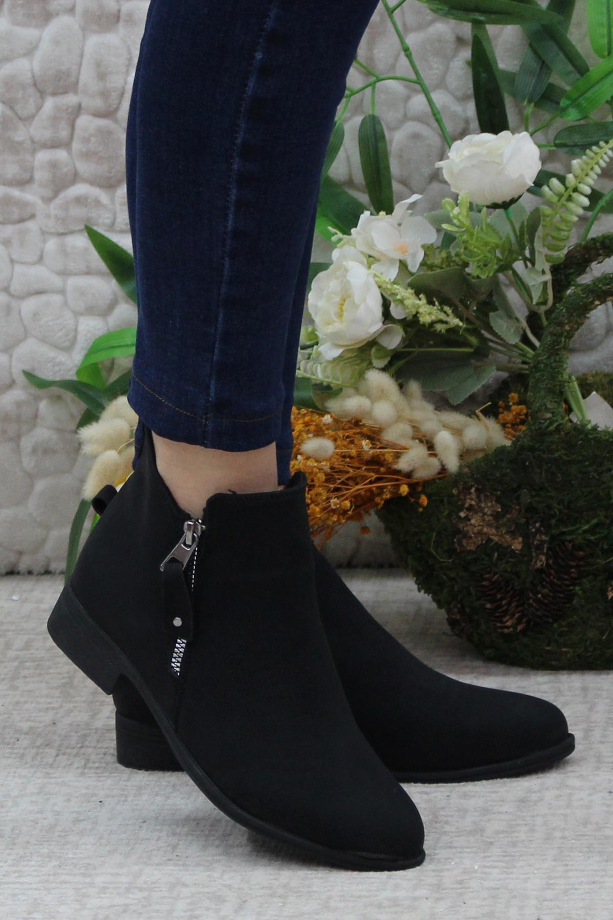 4273 Fashion Sıcak Astar Kaymaz Taban Kadın Bot - Görsel 4