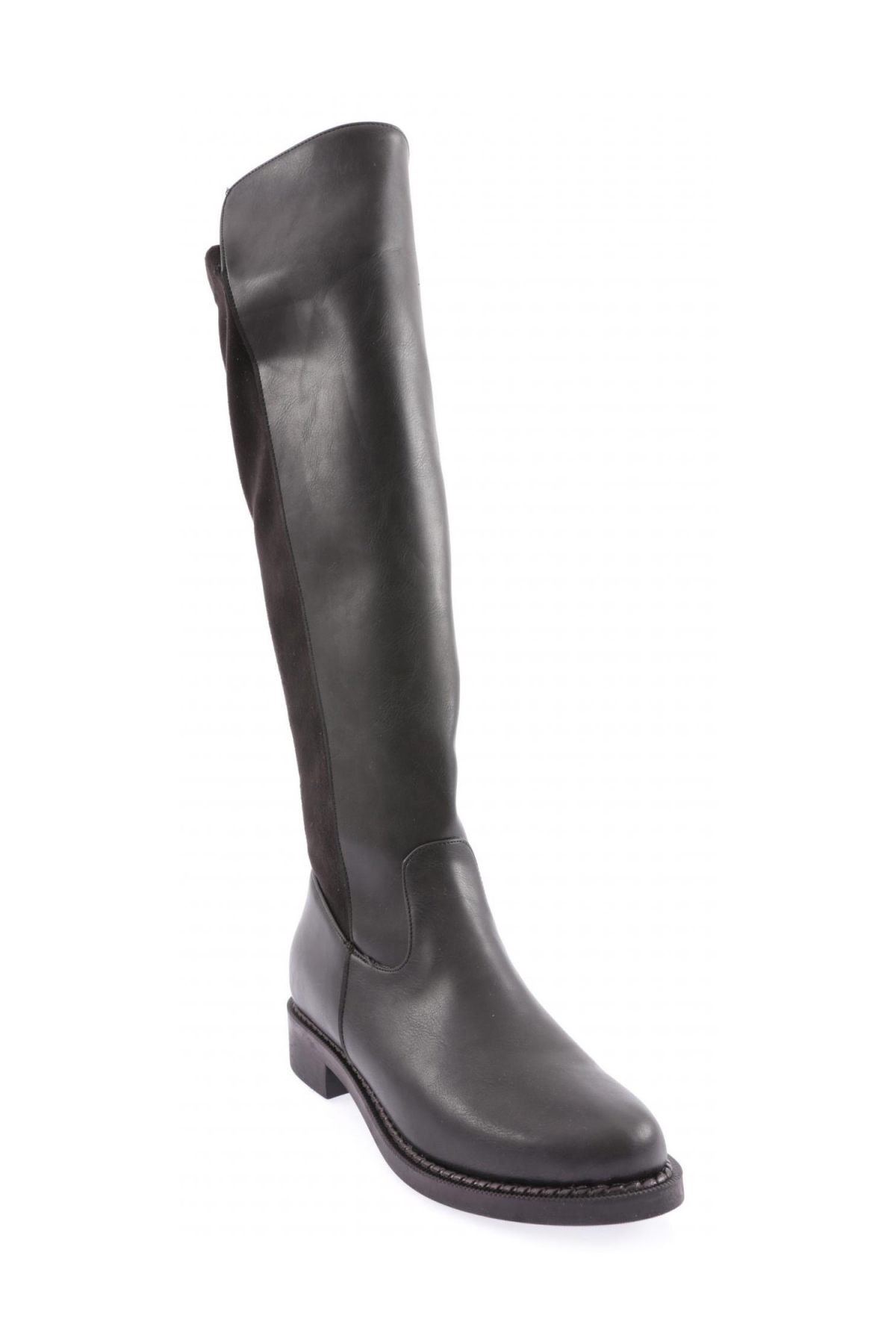 615-22K Kadin Fermuarli Knee High Çizme - Görsel 3