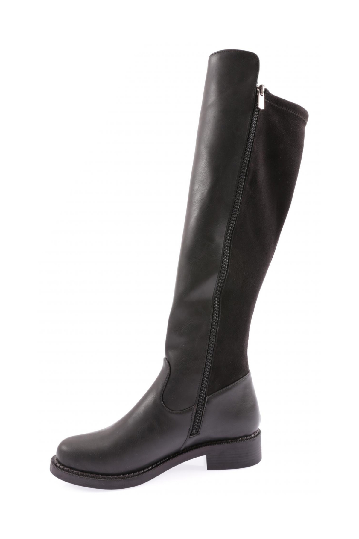 615-22K Kadin Fermuarli Knee High Çizme - Görsel 4