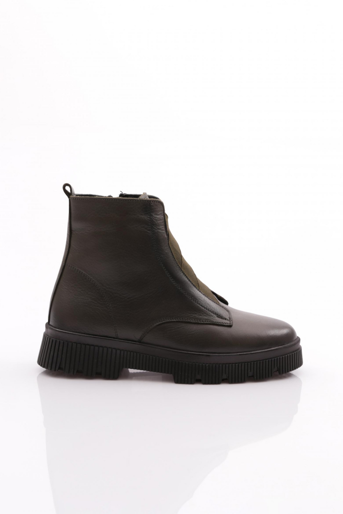 3752 Kadin Lastik Detayli Bilek Bot - Görsel 2