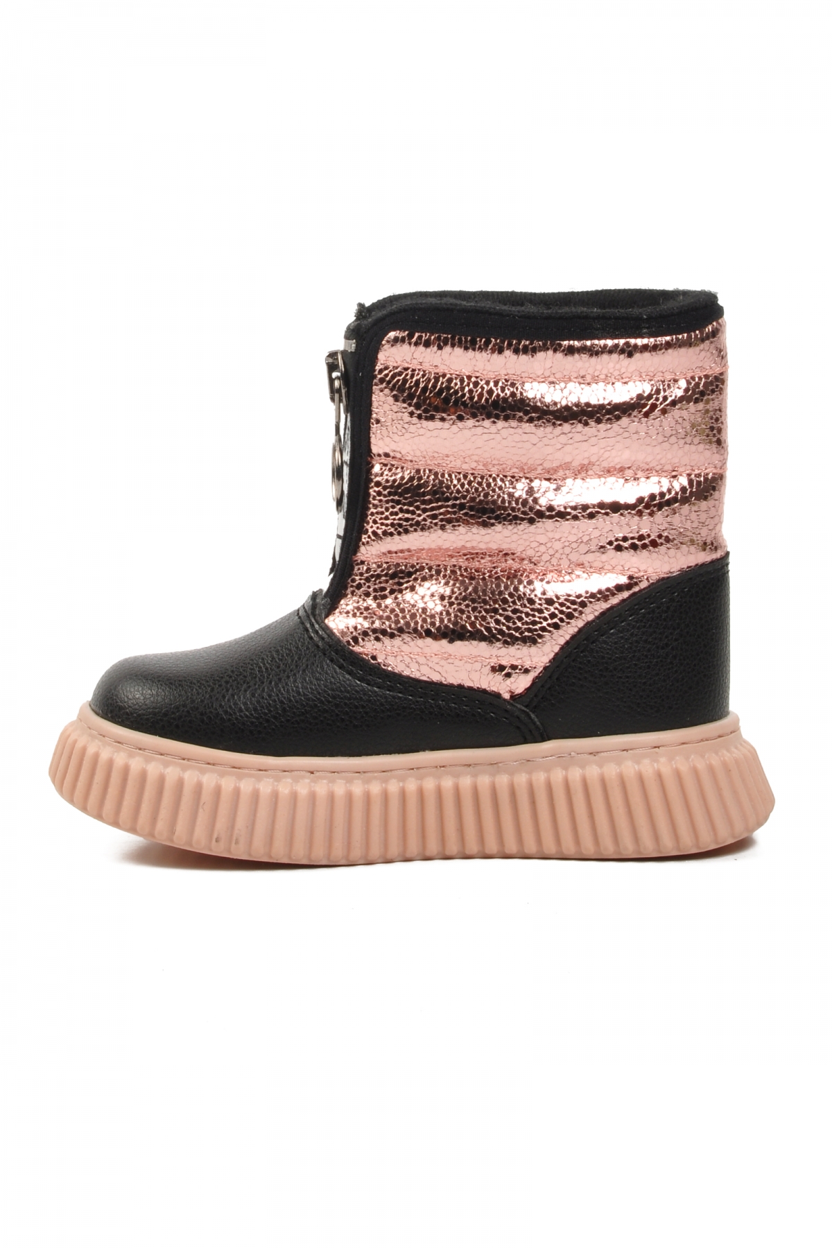 Staye-B Siyah-Pudra İçi Polarlı Çocuk Kar Botu - Görsel 3