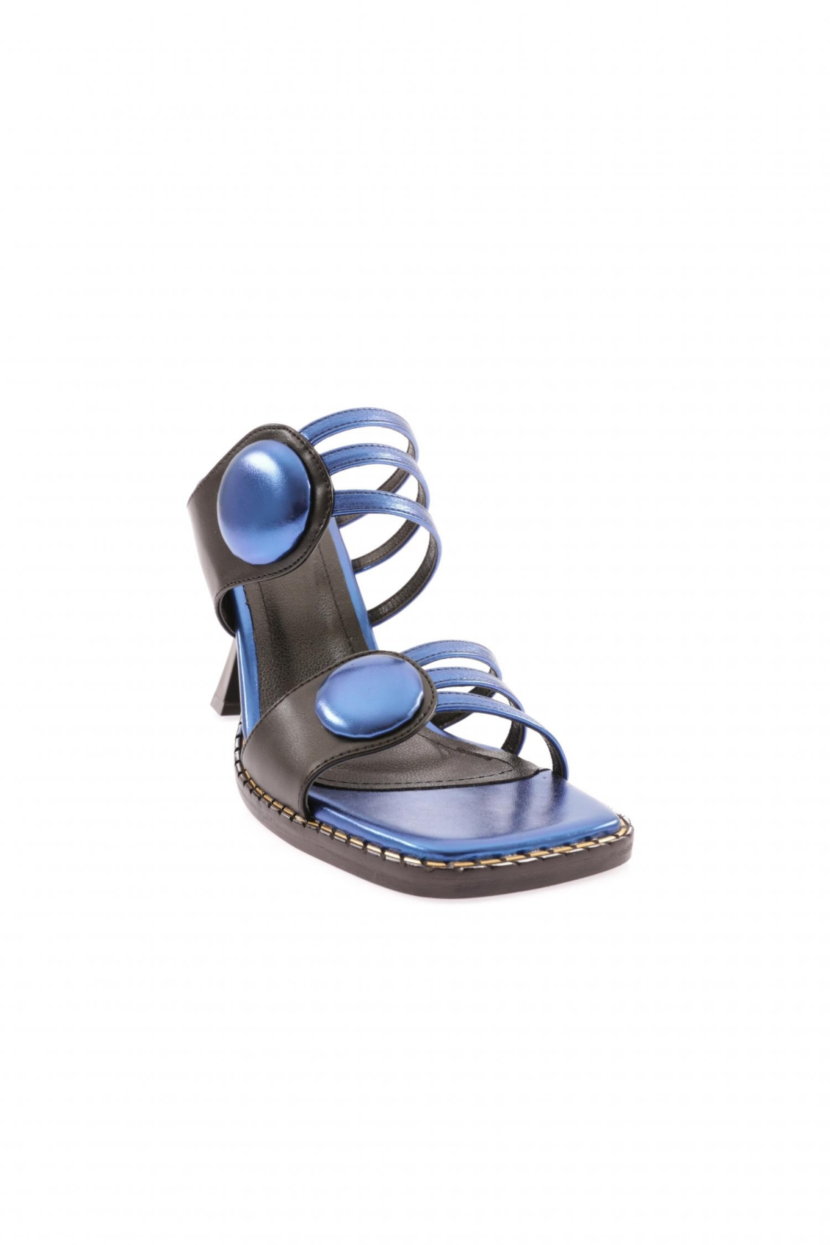 07-23Y Kadin Sirali Bantli Tokali Terlik - Görsel 3