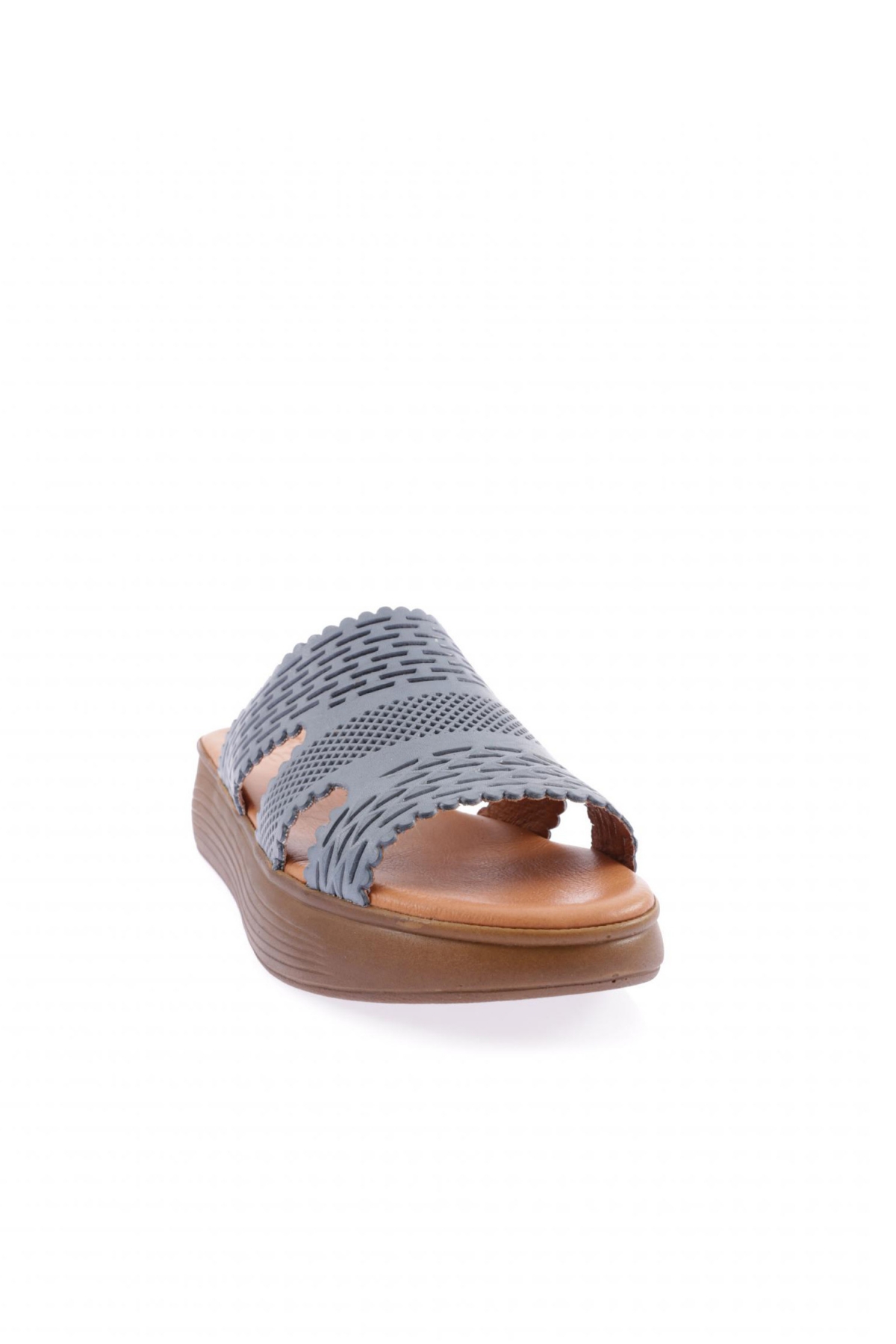 501-23Y Kadin Lazer Baskili Kalin Taban Terlik - Görsel 3
