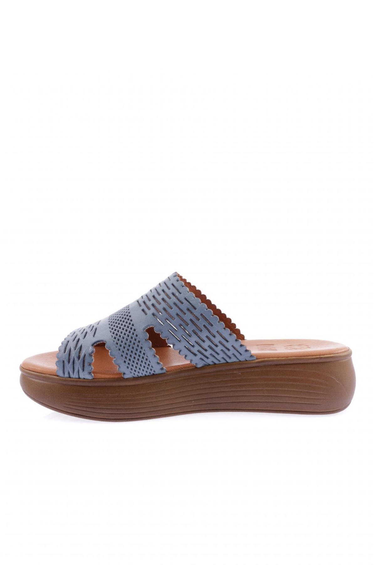 501-23Y Kadin Lazer Baskili Kalin Taban Terlik - Görsel 4