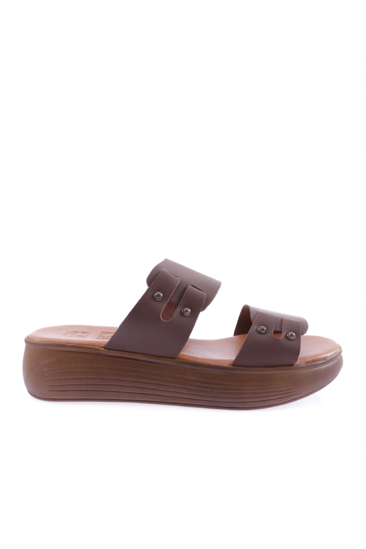 500-23Y Kadin Kalin Sirali Bantli Troklu Kalin Taban Terlik - Görsel 2