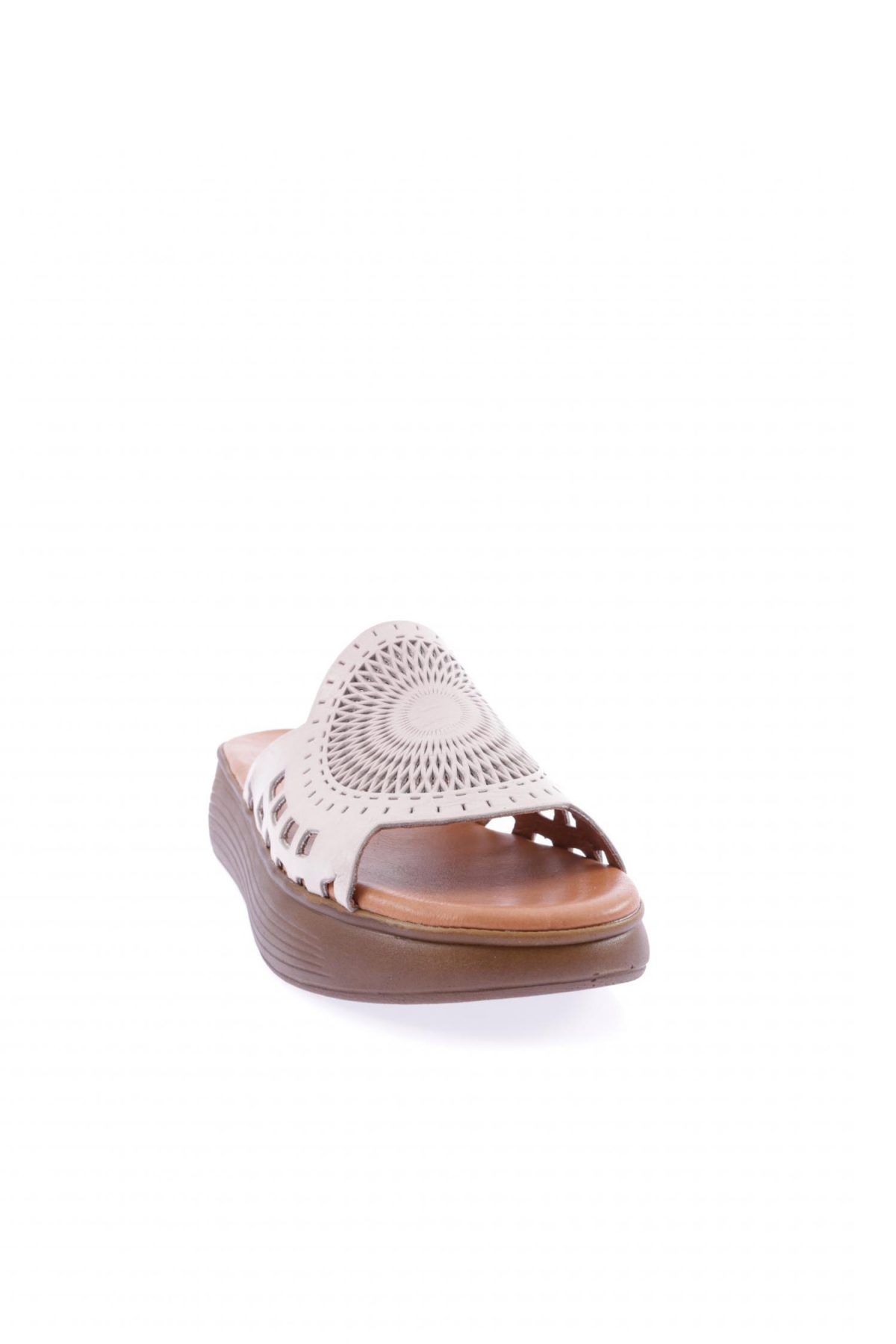 501-23Y Kadin Lazer Baskili Kalin Taban Terlik - Görsel 3