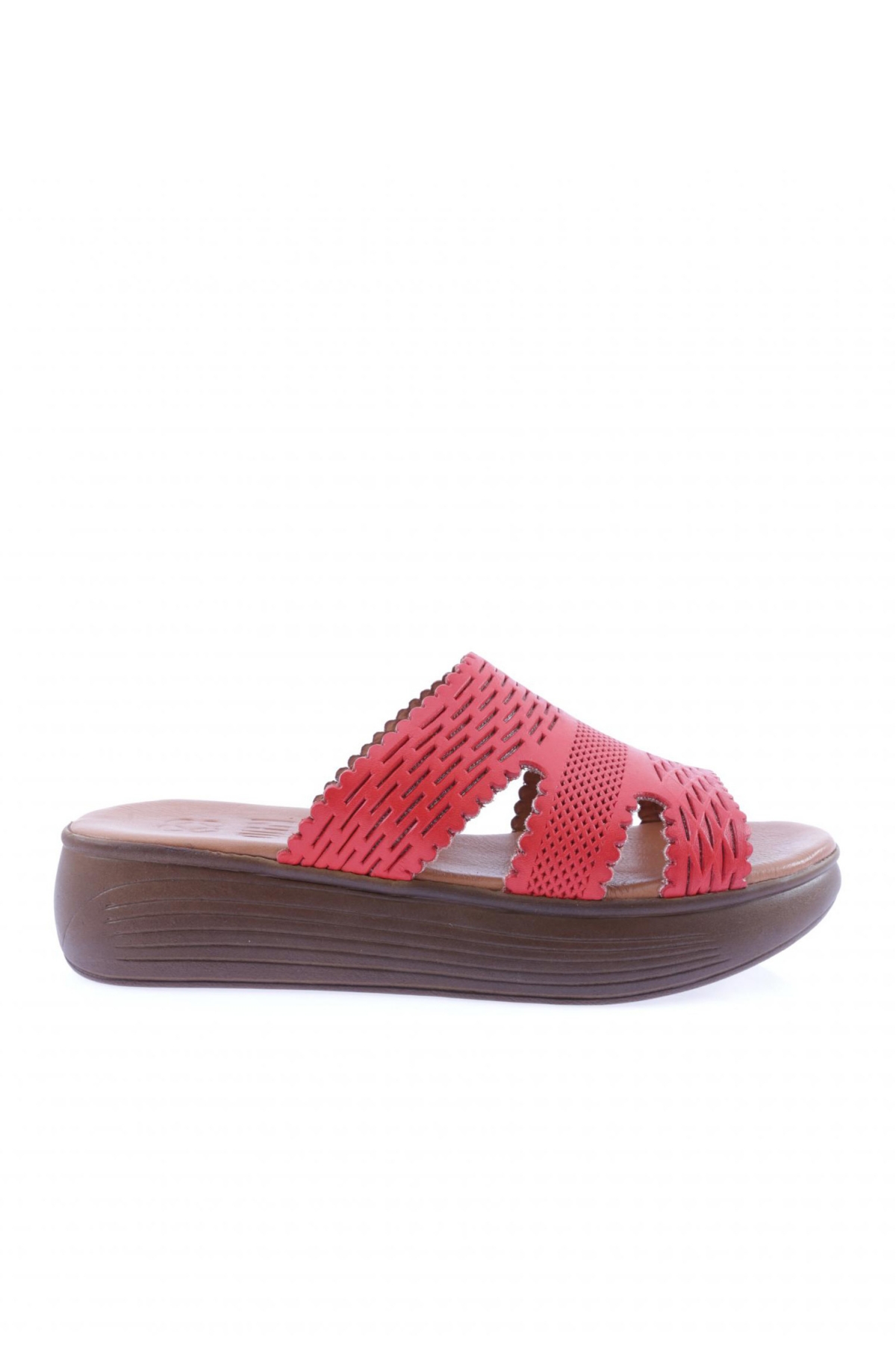 516-23Y Kadin Lazer Baskili Kalin Taban Terlik - Görsel 2