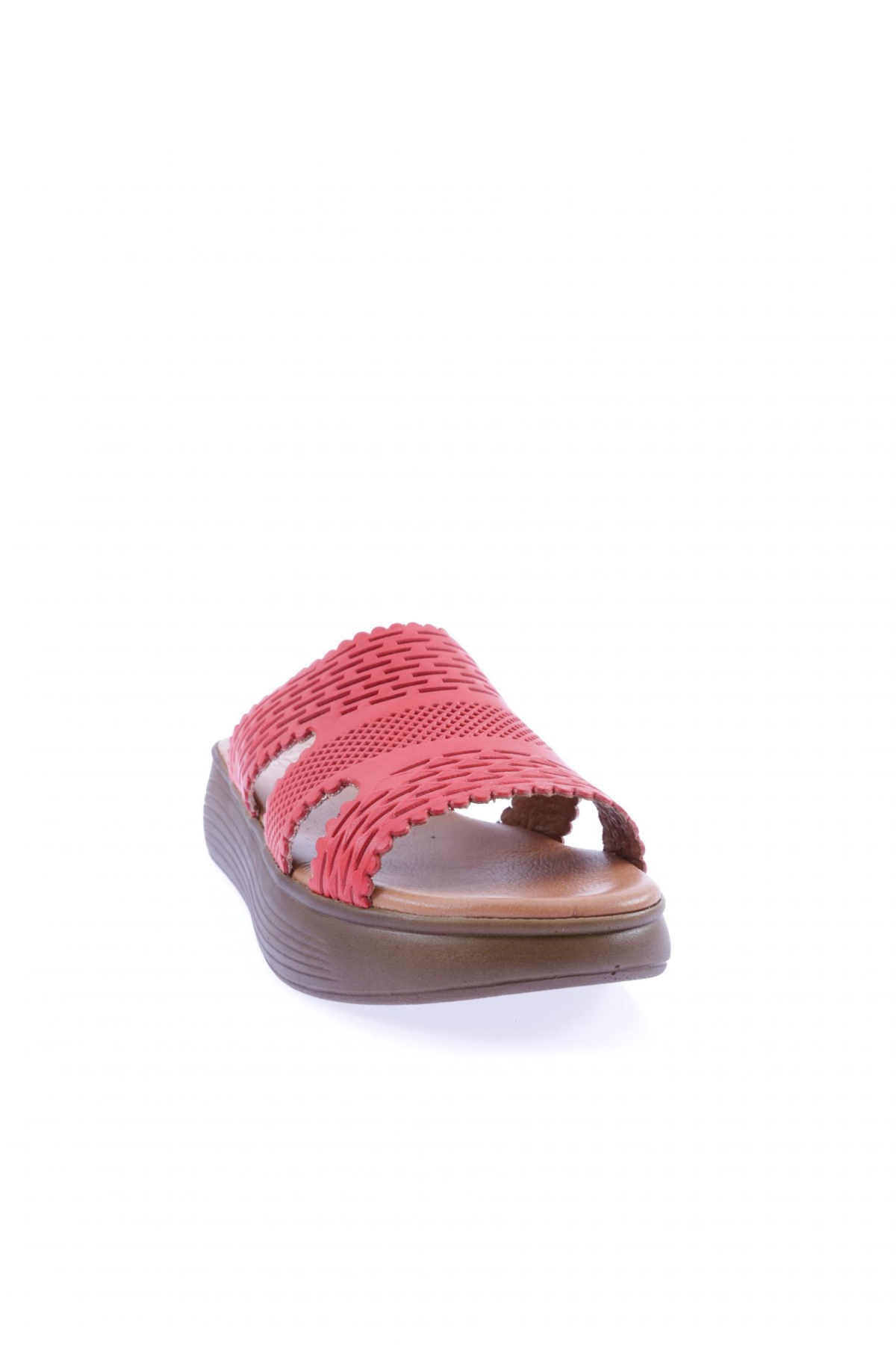516-23Y Kadin Lazer Baskili Kalin Taban Terlik - Görsel 3