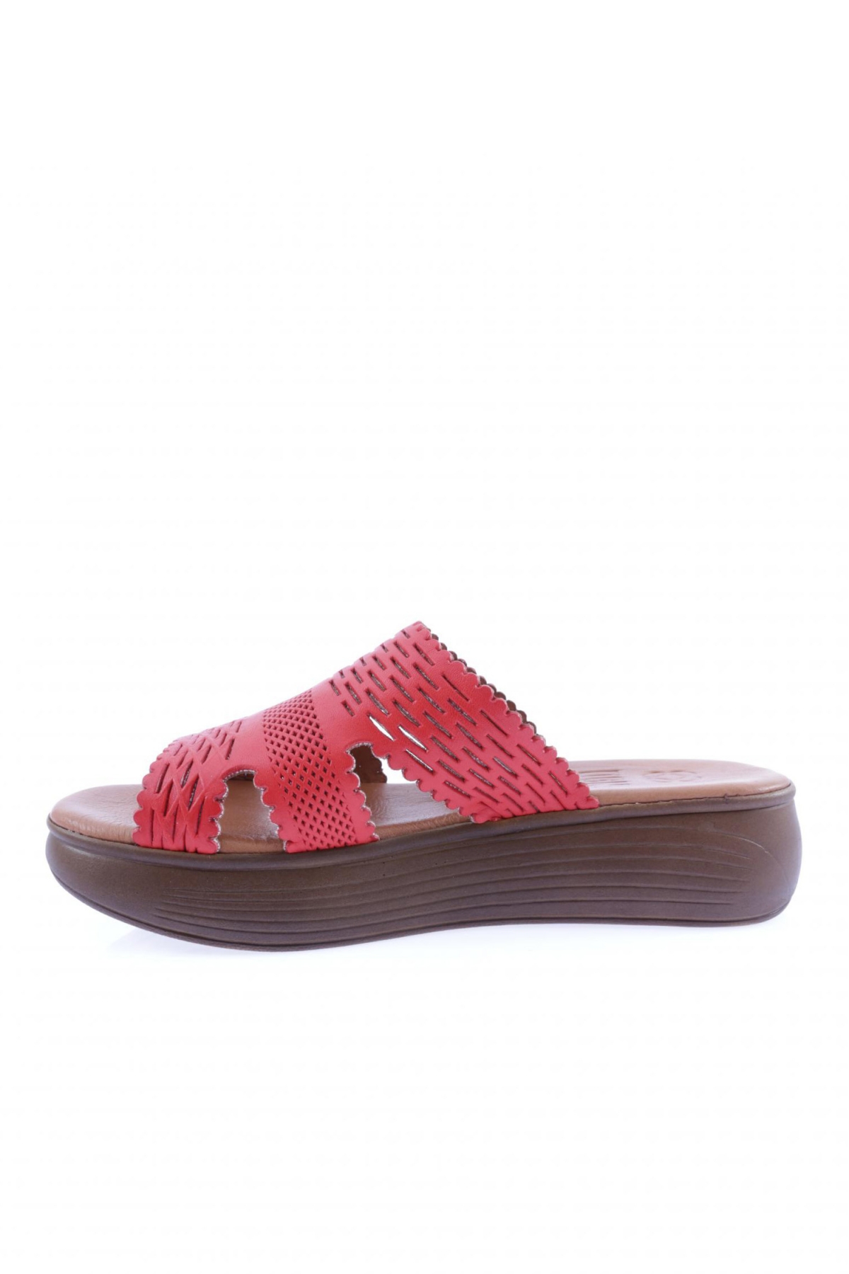 516-23Y Kadin Lazer Baskili Kalin Taban Terlik - Görsel 4