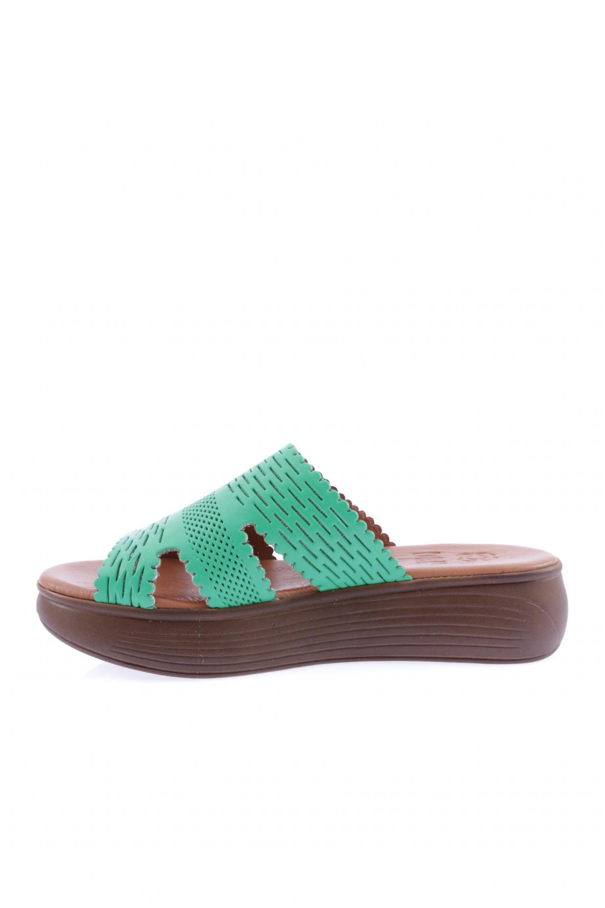 516-23Y Kadin Lazer Baskili Kalin Taban Terlik - Görsel 4