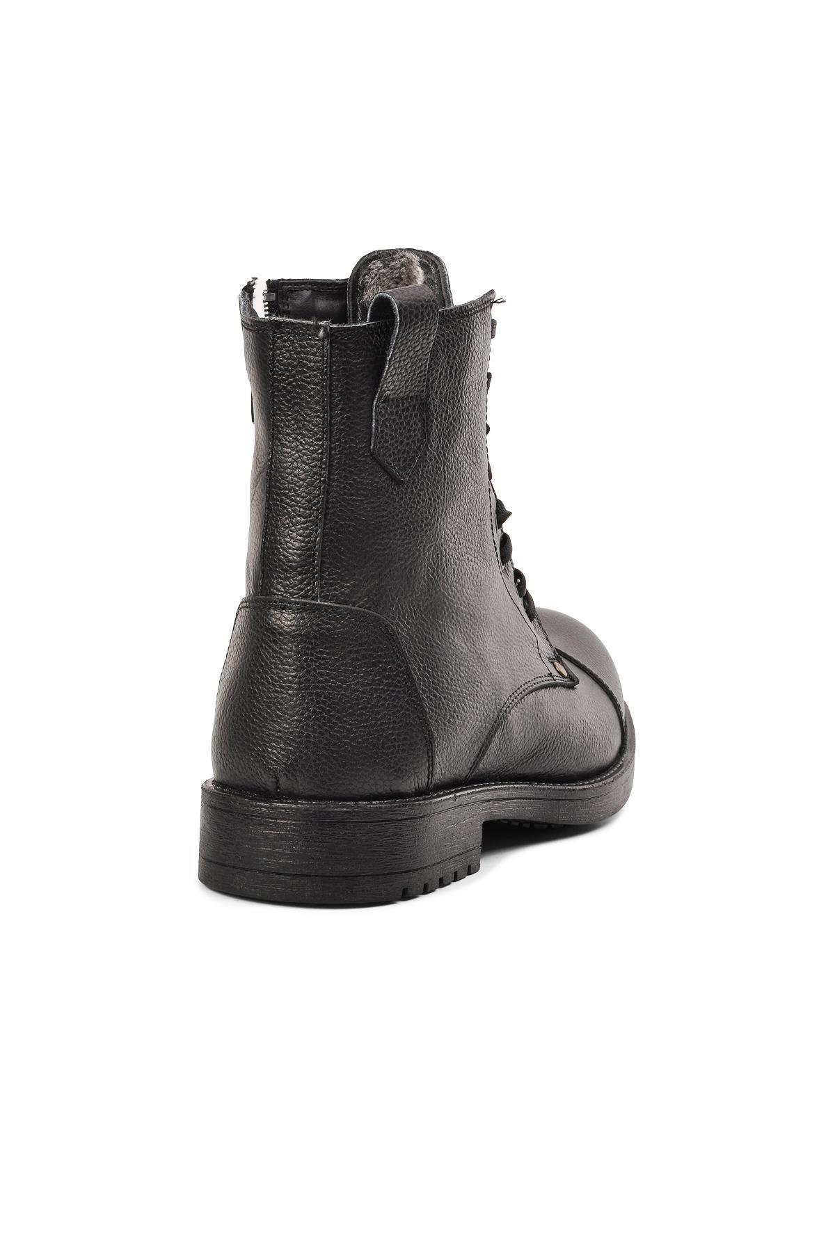 Ayakmod Ayakmod 465 Siyah İçi Kürklü Hakiki Deri Erkek Bot | Flo Siyah - 5. görsel