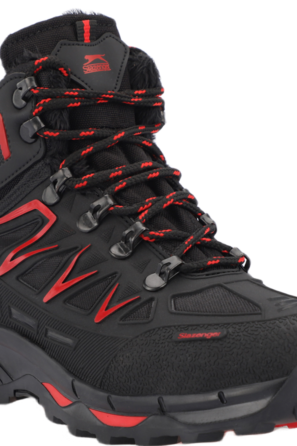 HARDEEP Unisex Çocuk Bot Siyah / Kırmızı - Görsel 5