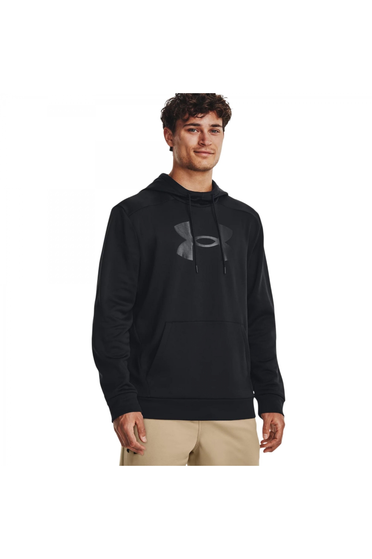 1379743 Ua Armour Fleece Siyah Erkek Sweatshirt