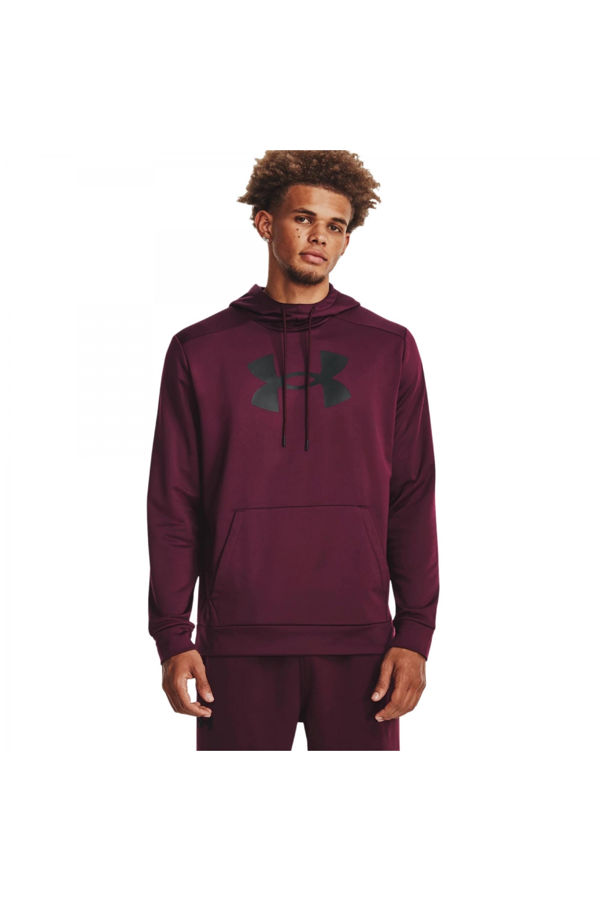 1379743 Ua Armour Fleece Bordo Erkek Sweatshirt