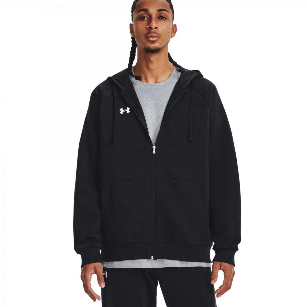 1379767 Ua Rival Fleece Fz Hoodie Siyah Erkek Ceket Fiyatları | Flo